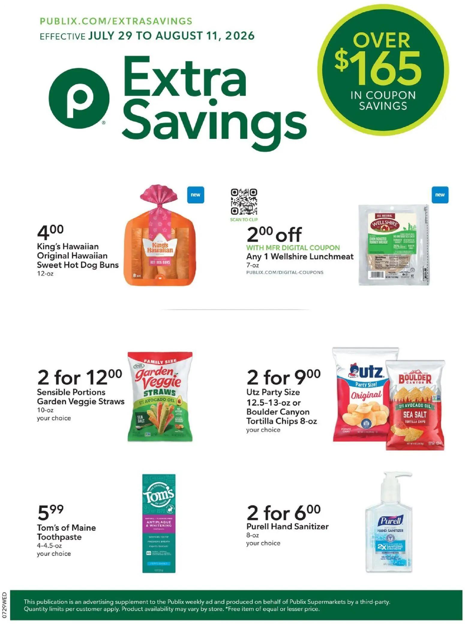 publix - Publix Extra Savings - 07/29 - 08/11 2026