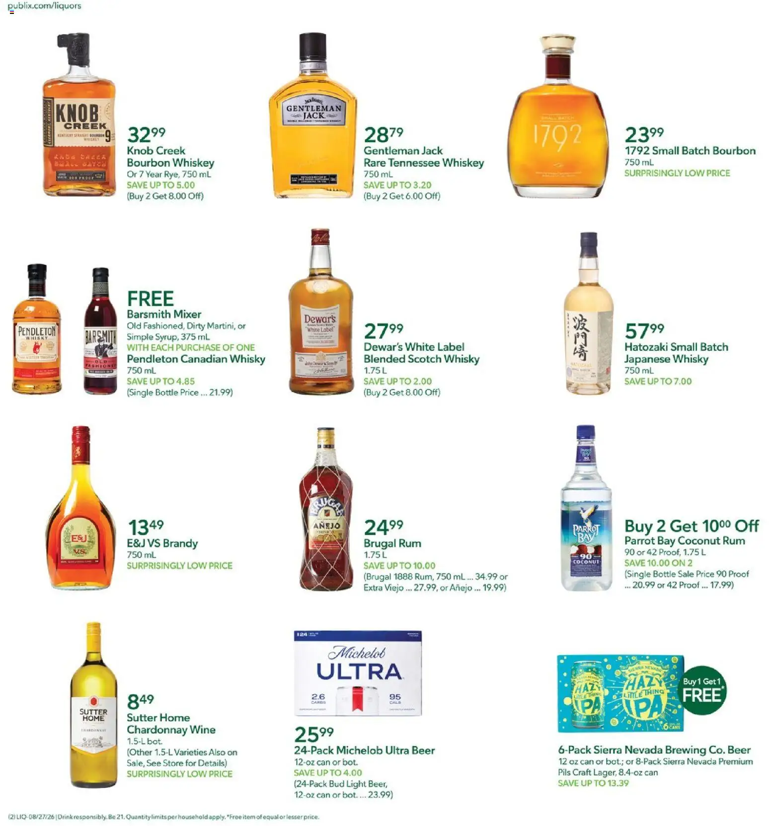 publix - Publix Liquor Ad - 08/27 - 09/02 2026 - page: 2