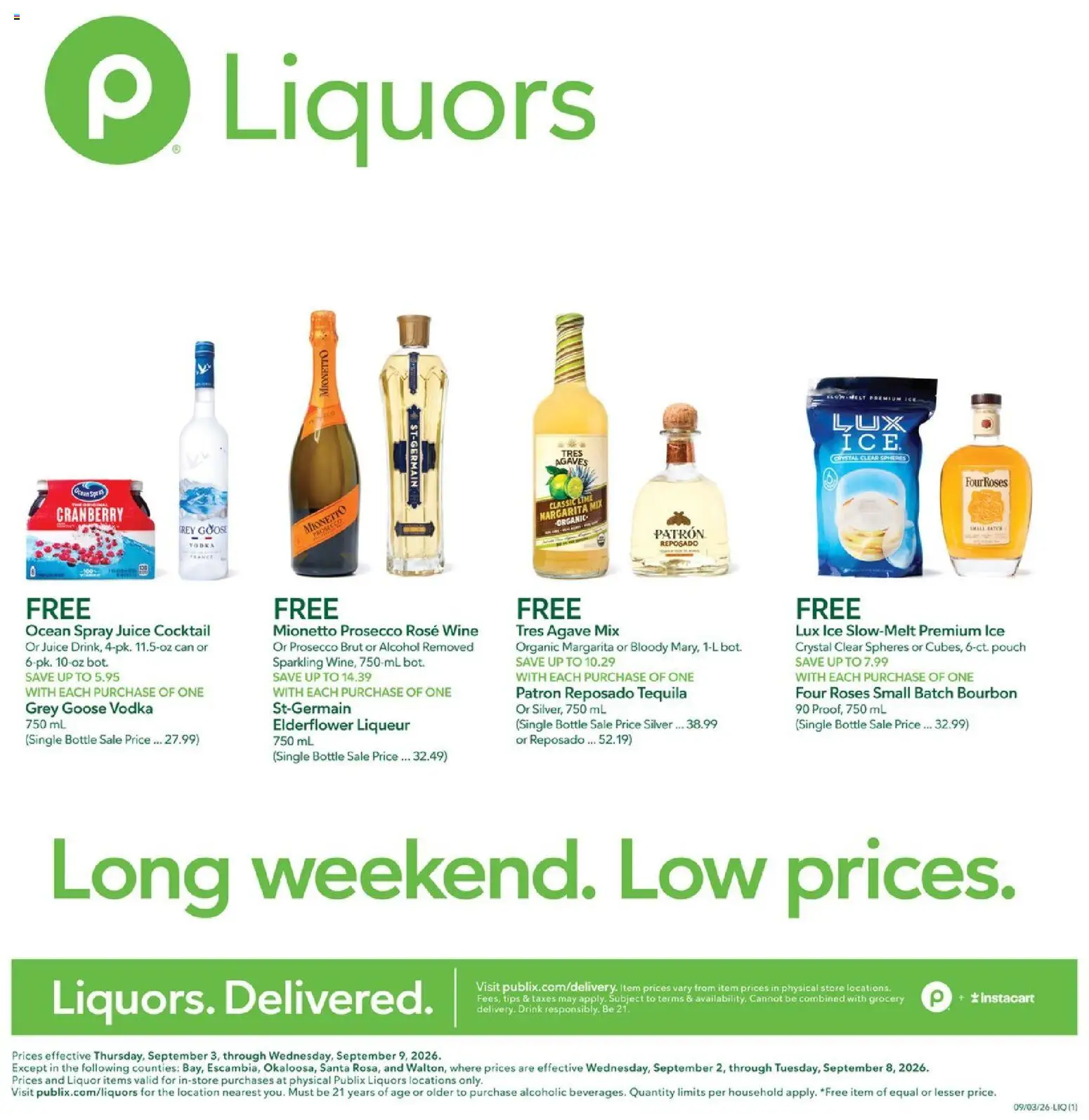 publix - Publix Liquor Ad - 09/03 - 09/09 2026 - page: 1