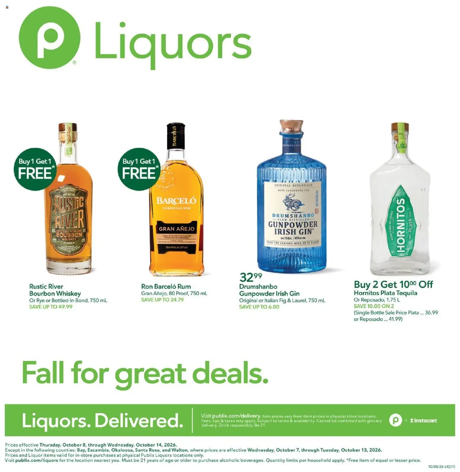 publix - Publix Liquor Ad - 10/08 - 10/14 2026