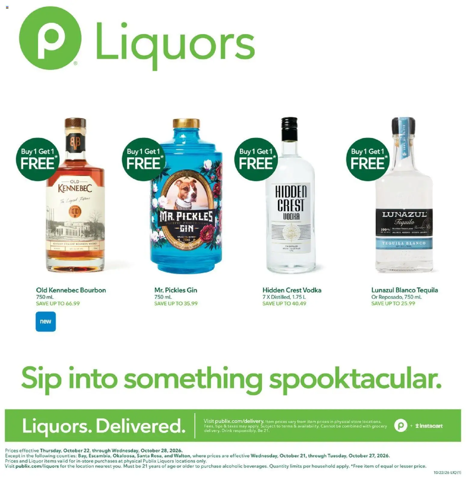 publix - Publix Liquor Ad - 10/22 - 10/28 2026