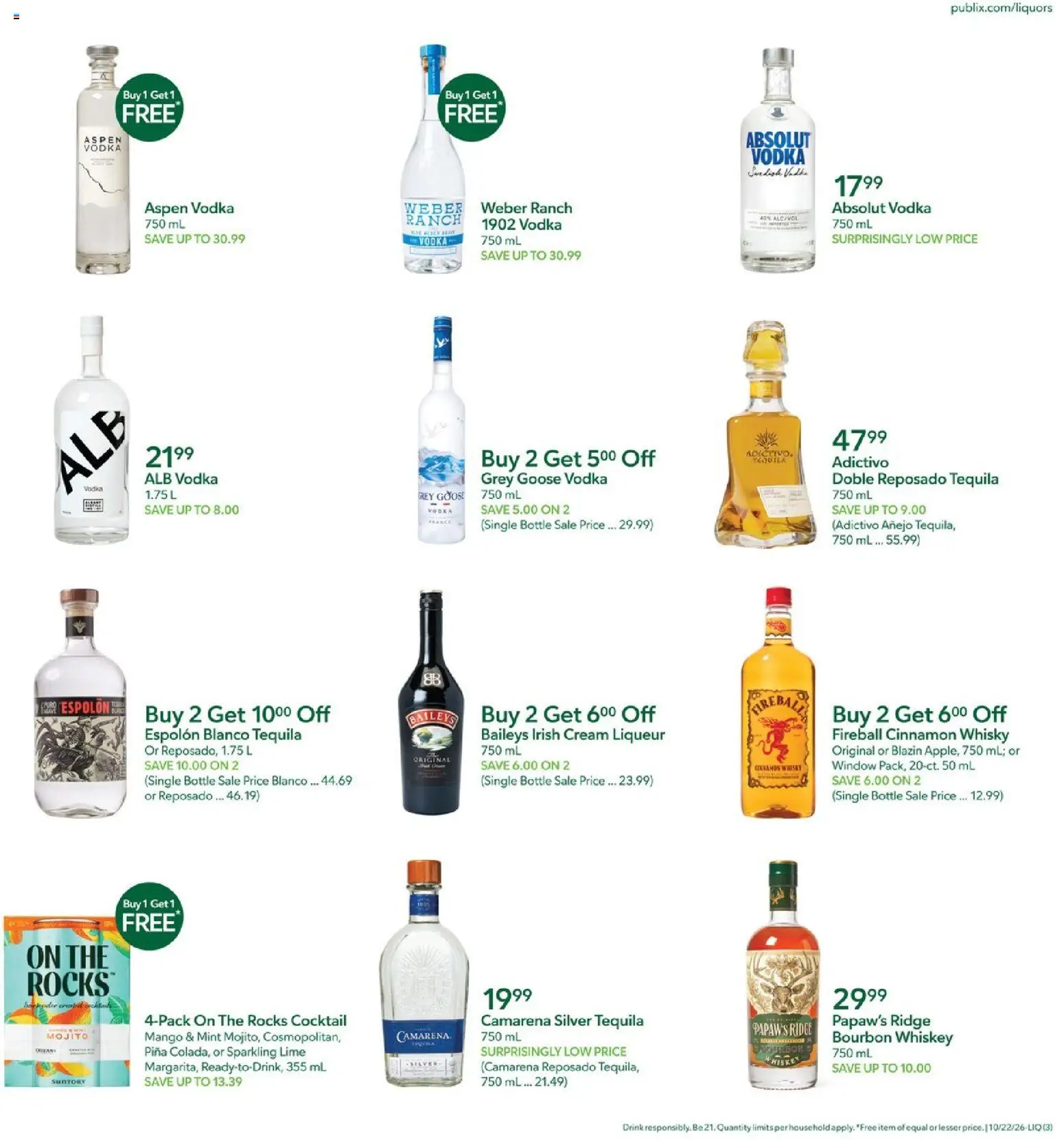 publix - Publix Liquor Ad - 10/22 - 10/28 2026 - page: 3