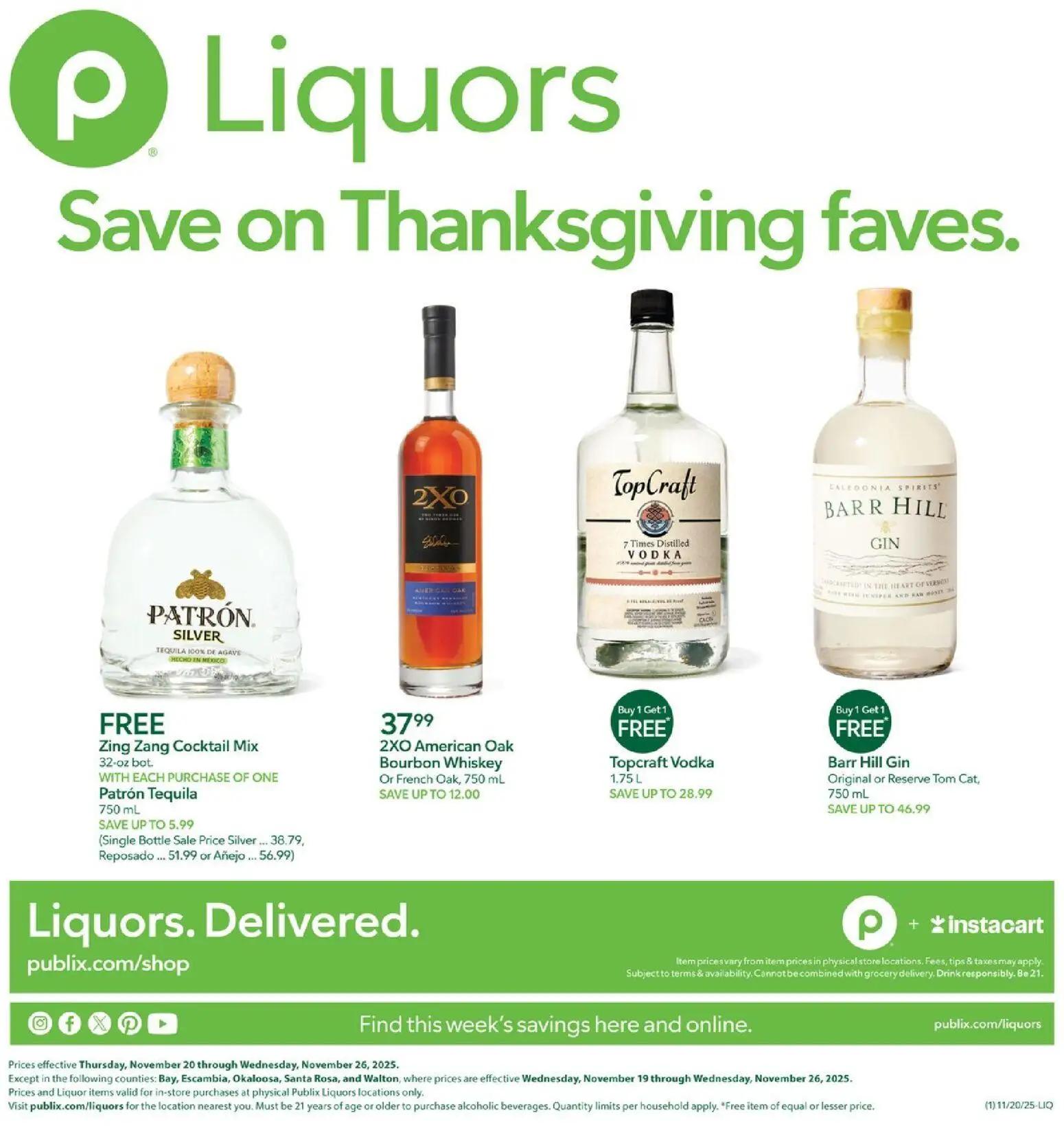 publix - Publix Liquor - 11/20 - 11/26 2025 - page: 1