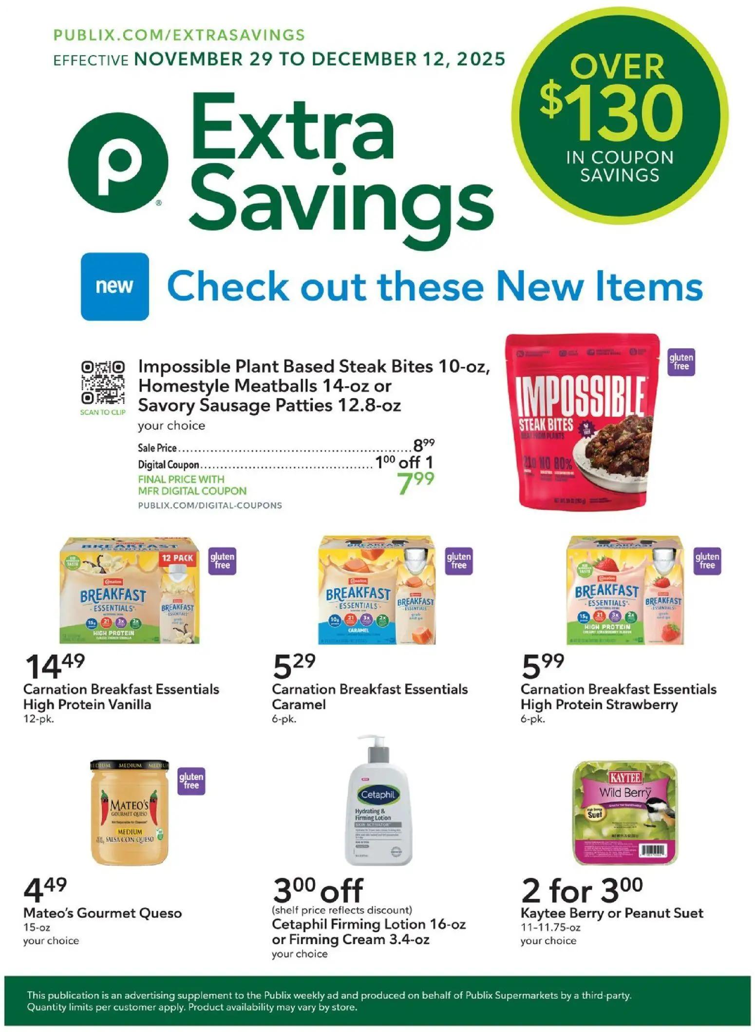 publix - Publix Extra Savings - 11/29 - 12/12 2025