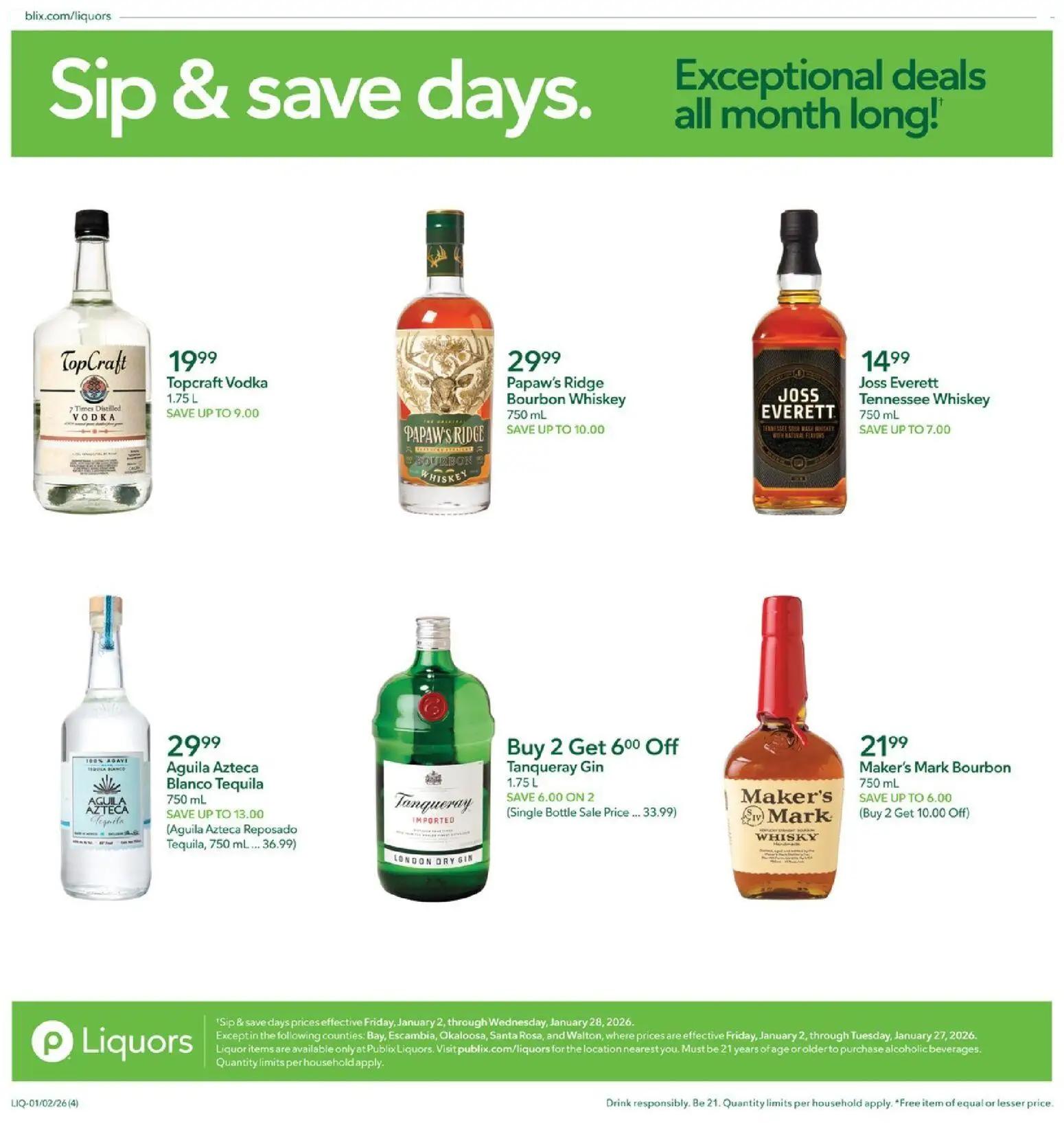 publix - Publix Liquor Ad - 01/02 - 01/07 2026 - page: 4