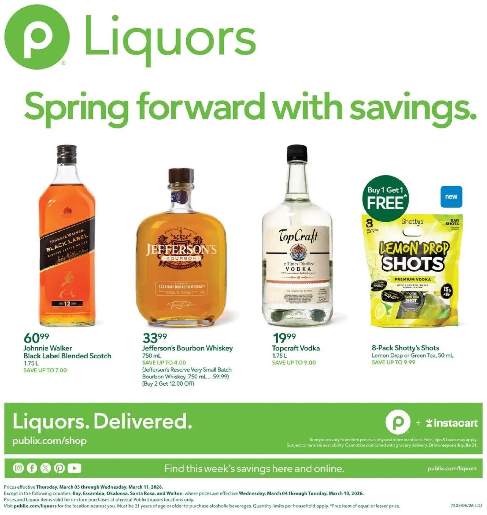 publix - Publix Liquor Ad - 03/05 - 03/11 2026