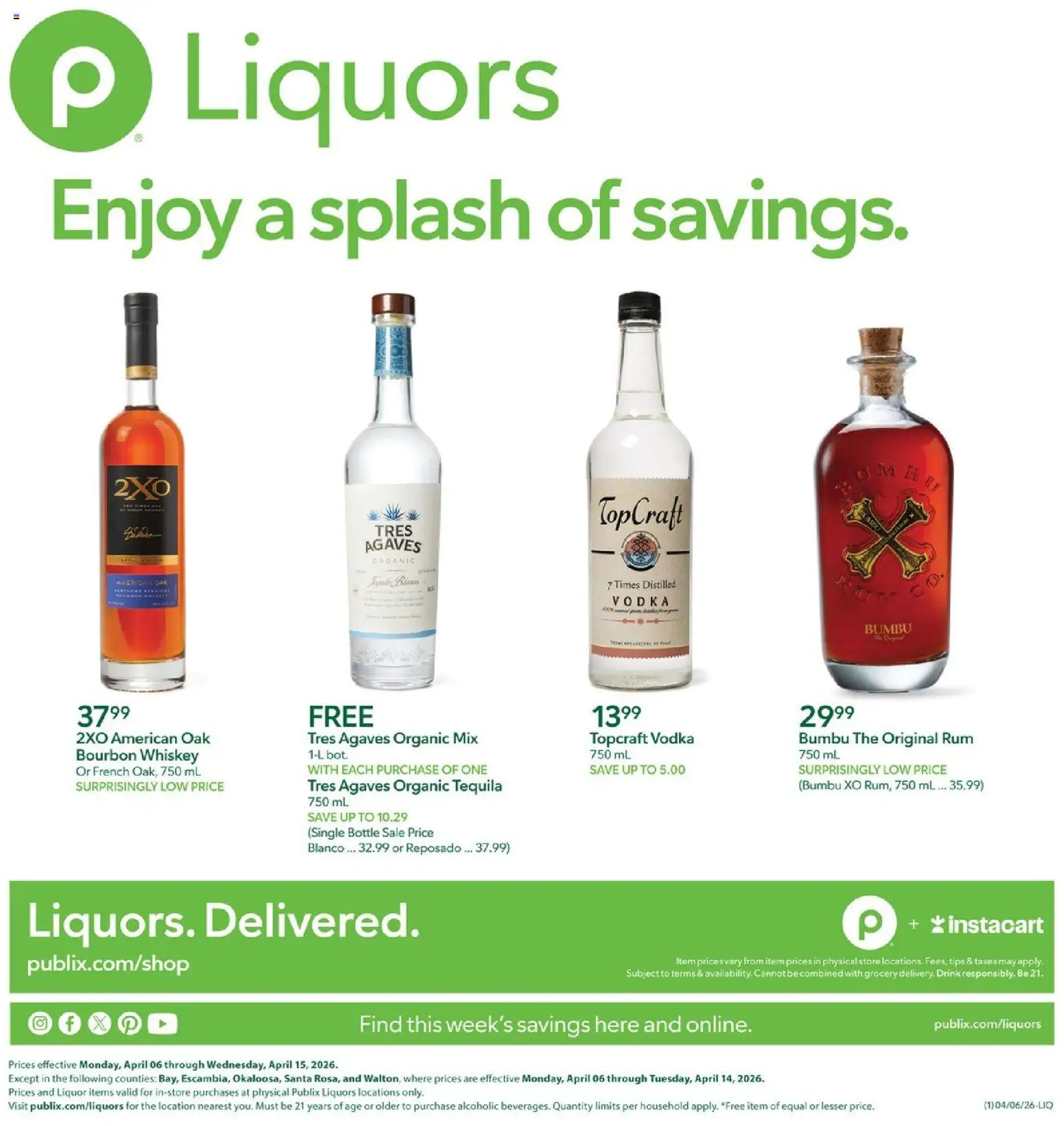 publix - Publix Liquor Ad - 04/06 - 04/15 2026