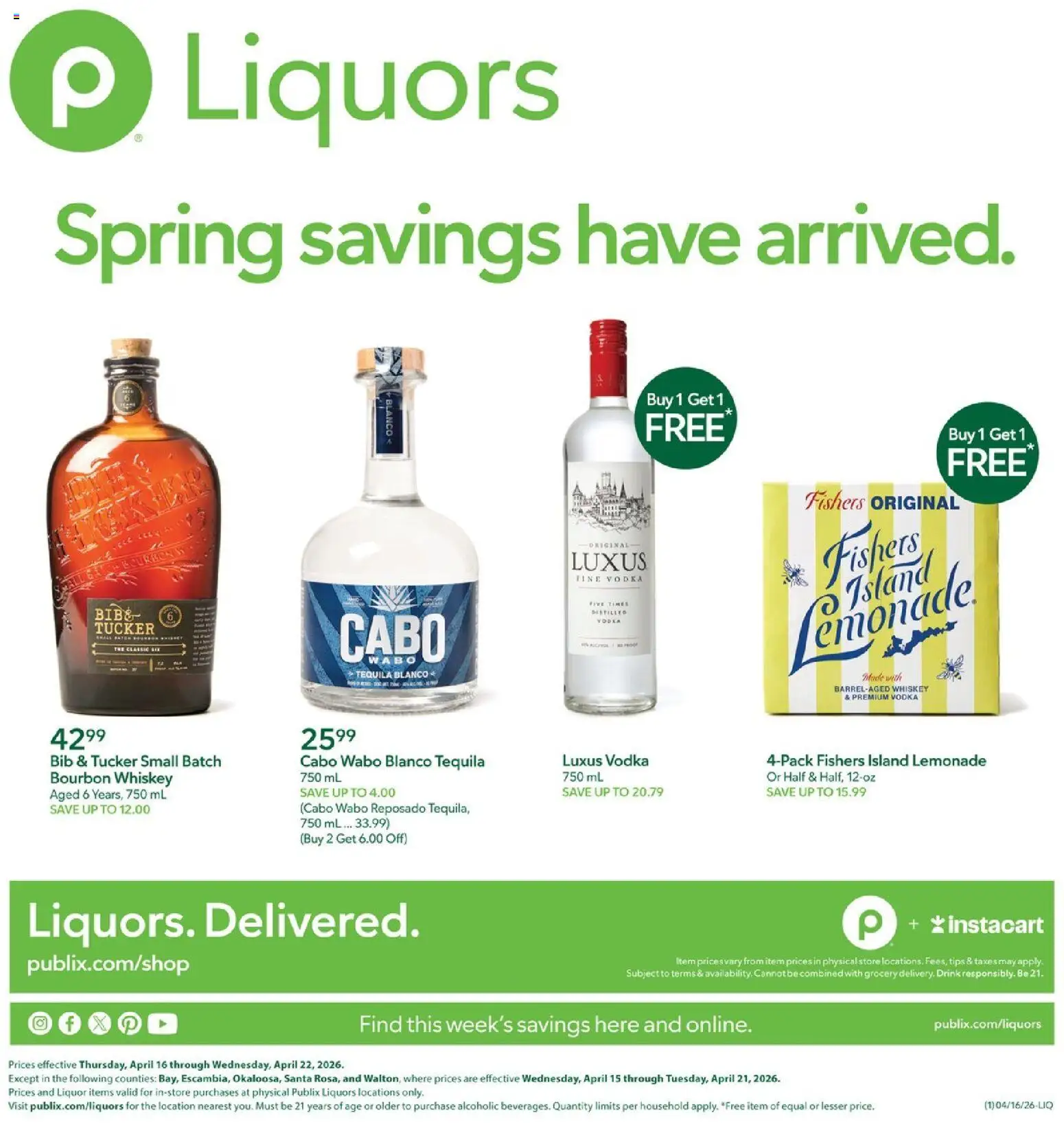 publix - Publix Liquor - 04/16 - 04/22 2026 - page: 1