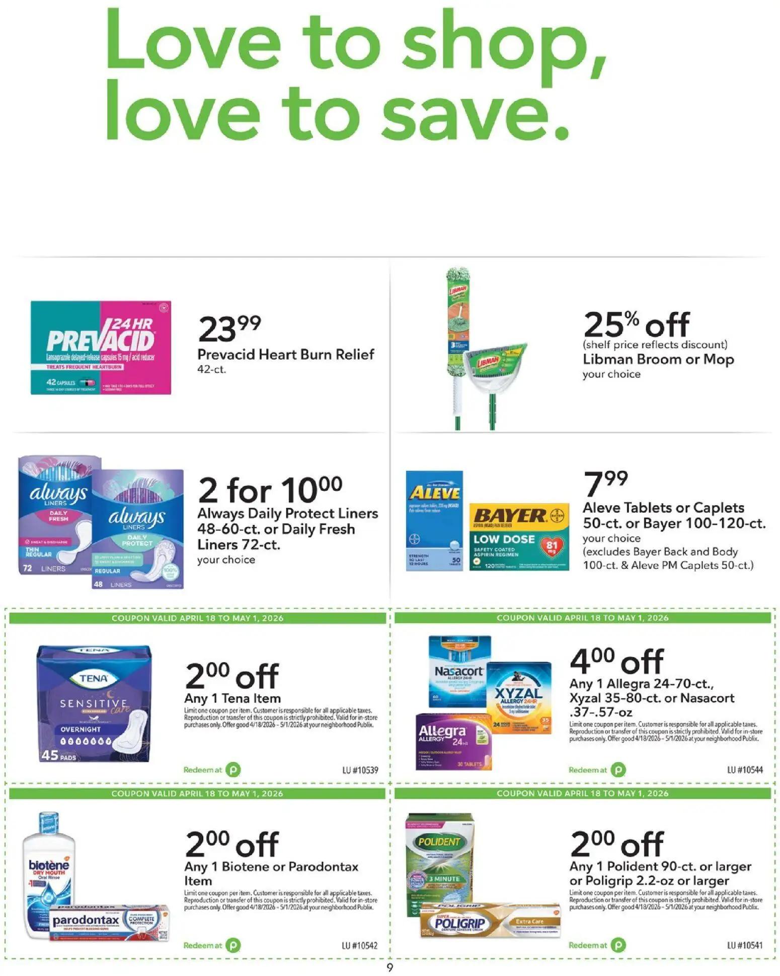 publix - Publix Extra Savings - 04/18 - 05/01 2026 - page: 9