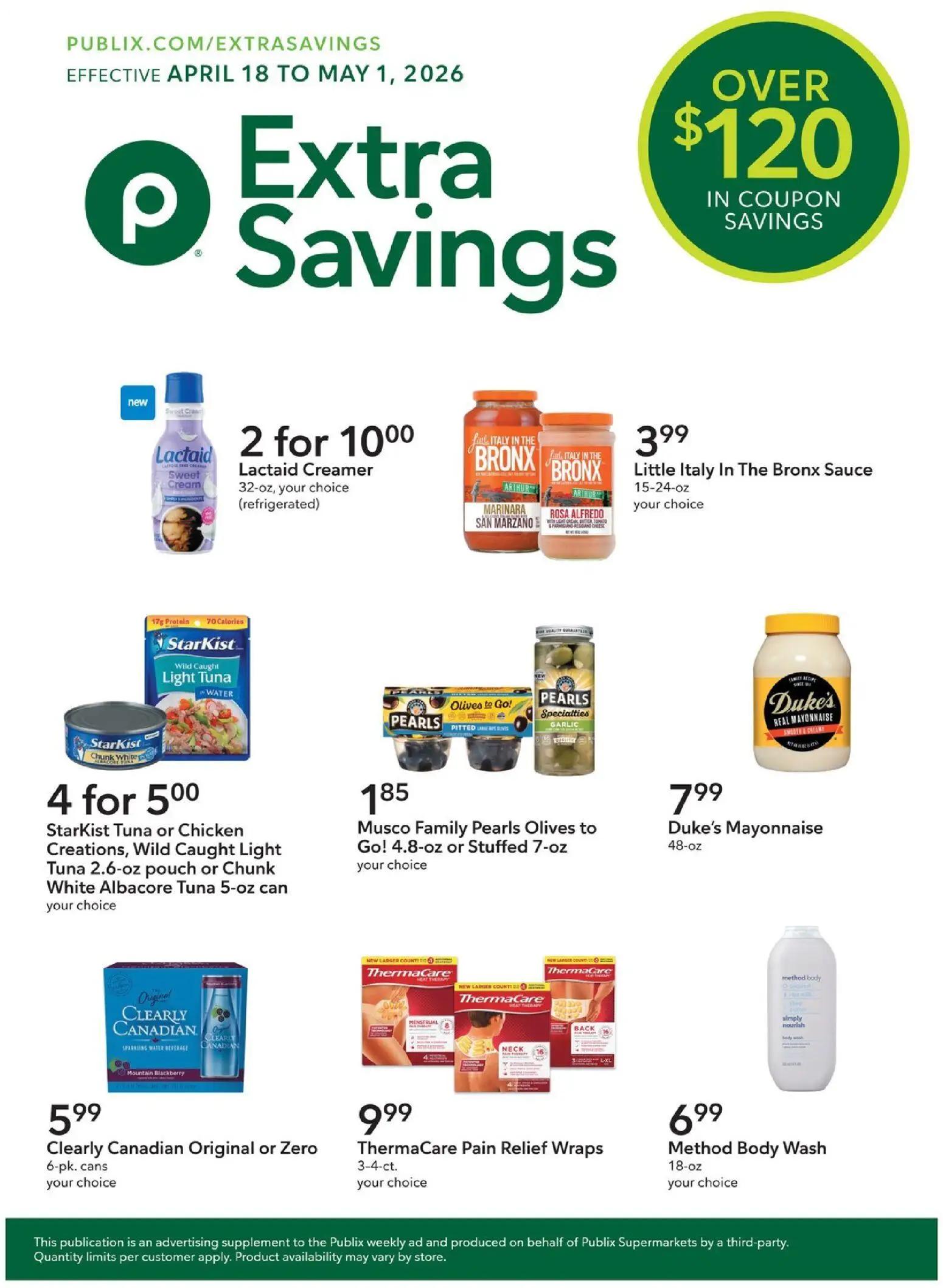 publix - Publix Extra Savings - 04/18 - 05/01 2026
