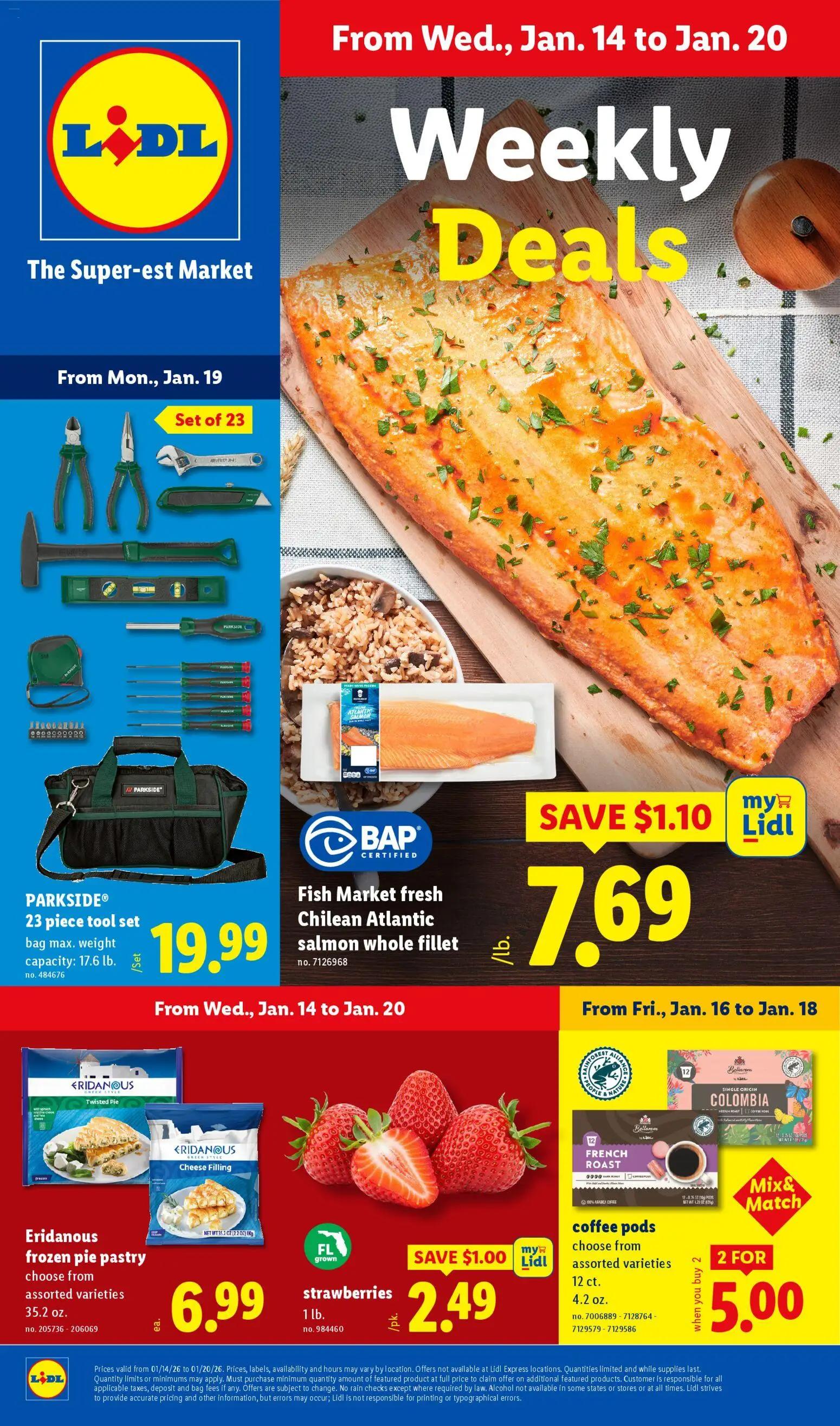 lidl - Lidl Weekly Ad - 01/14 - 01/21 2026 - page: 1