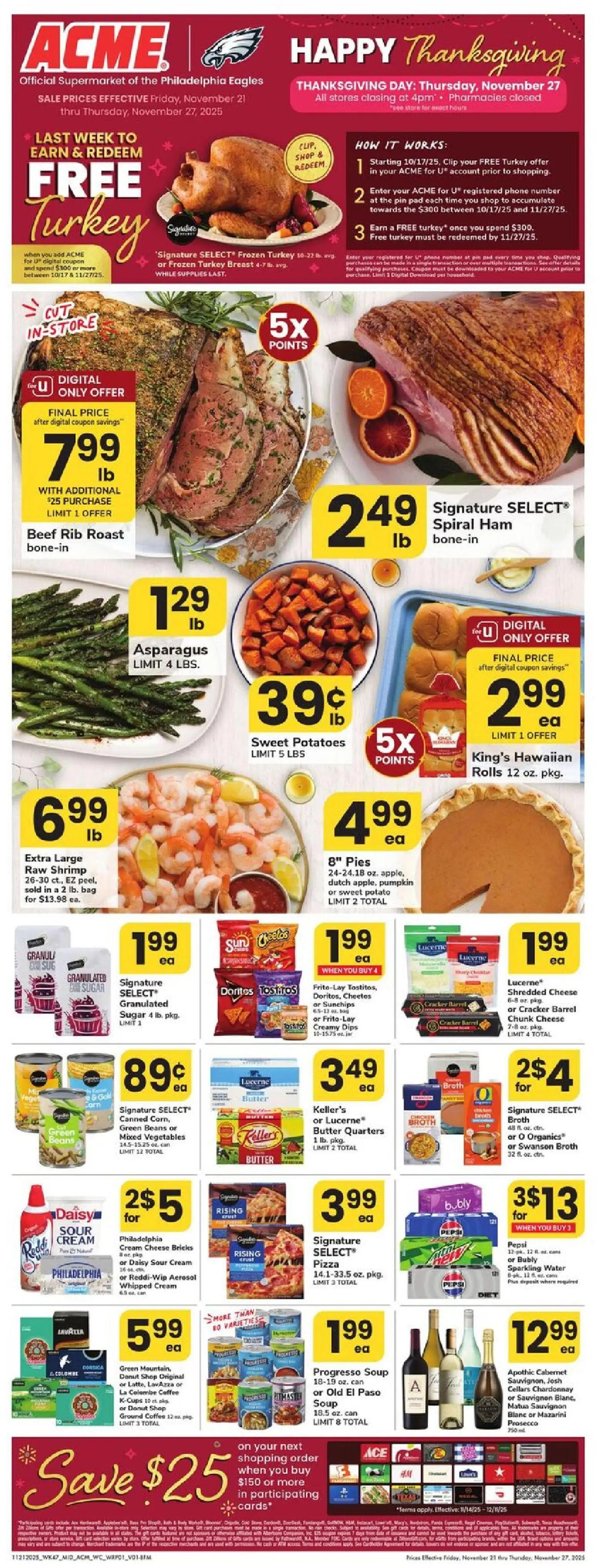 acme - Acme Weekly Ad - PA - 11/21 - 11/27 2025