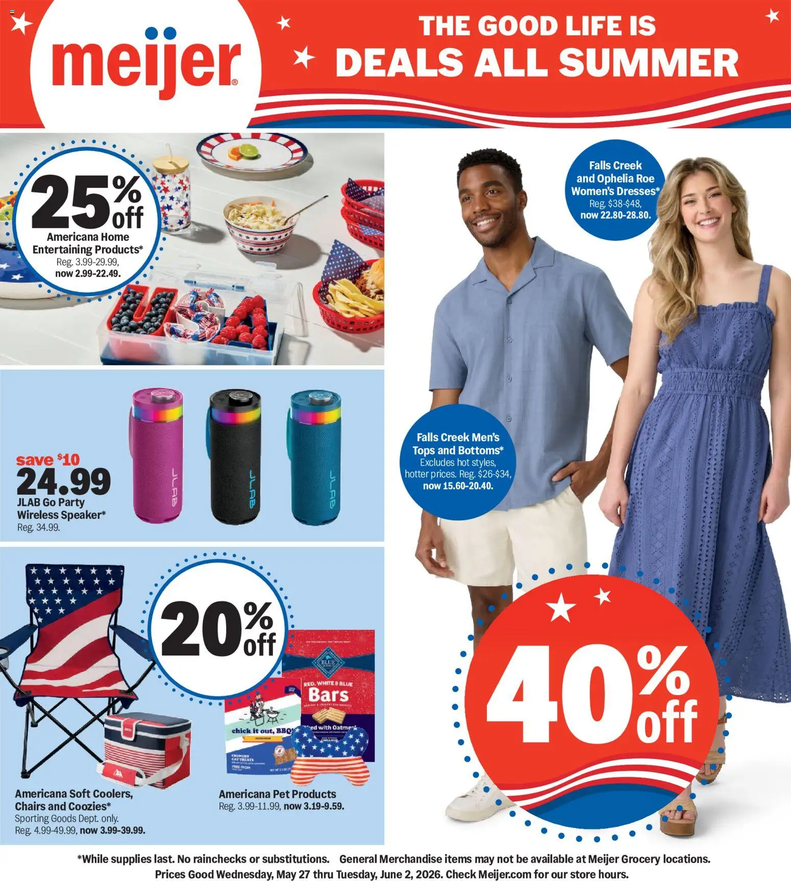 meijer - Meijer The good life is deals all summer - 05/27 - 06/02 2026 - page: 1