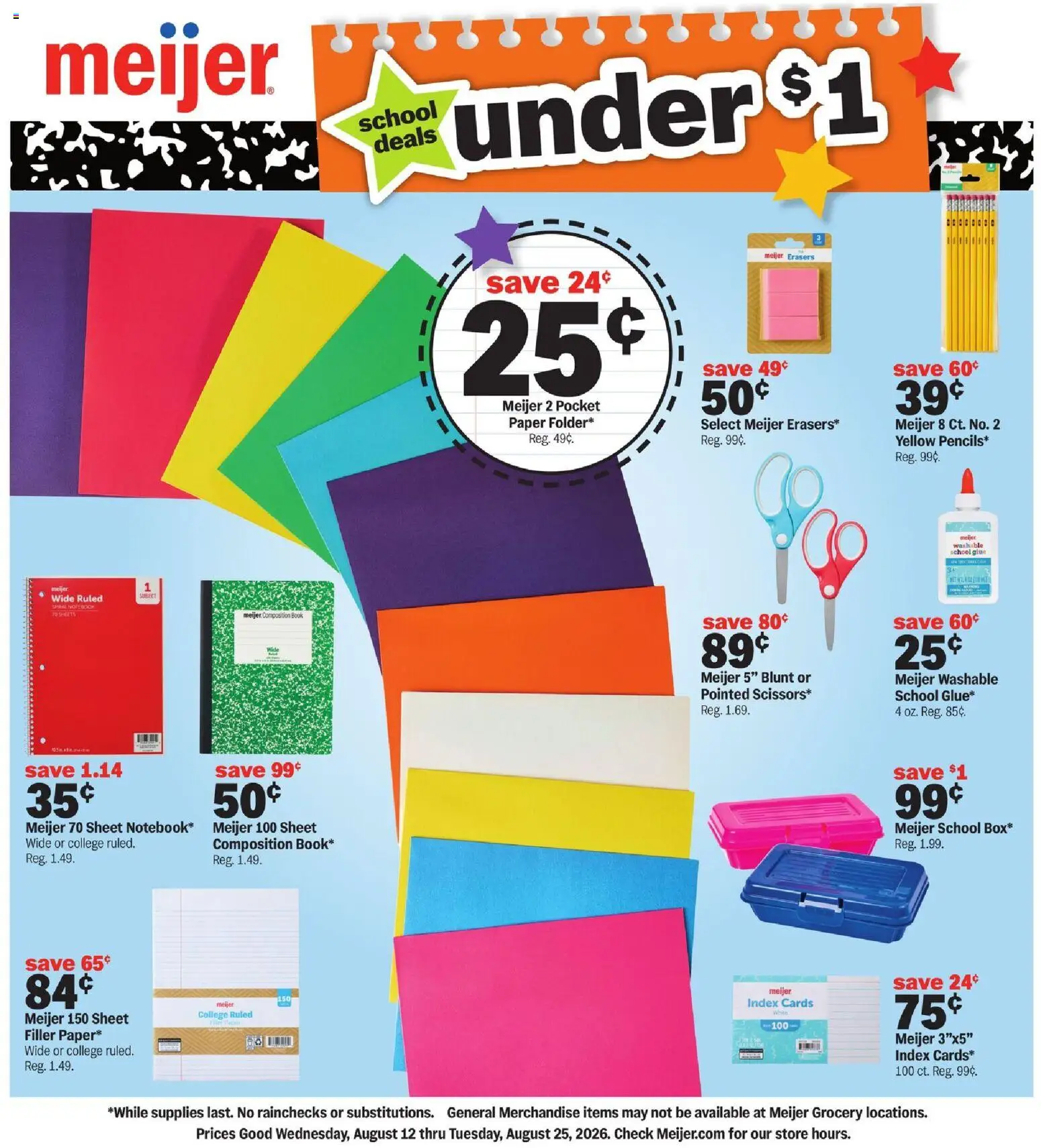 meijer - Meijer Back to School Deals - 08/12 - 08/25 2026