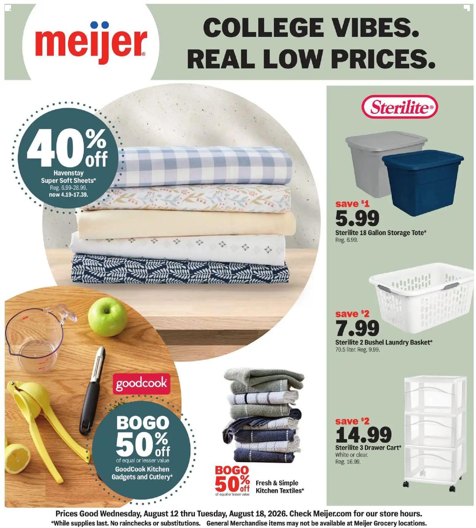 meijer - Meijer College Vibes Real Low Prices - 08/12 - 08/18 2026