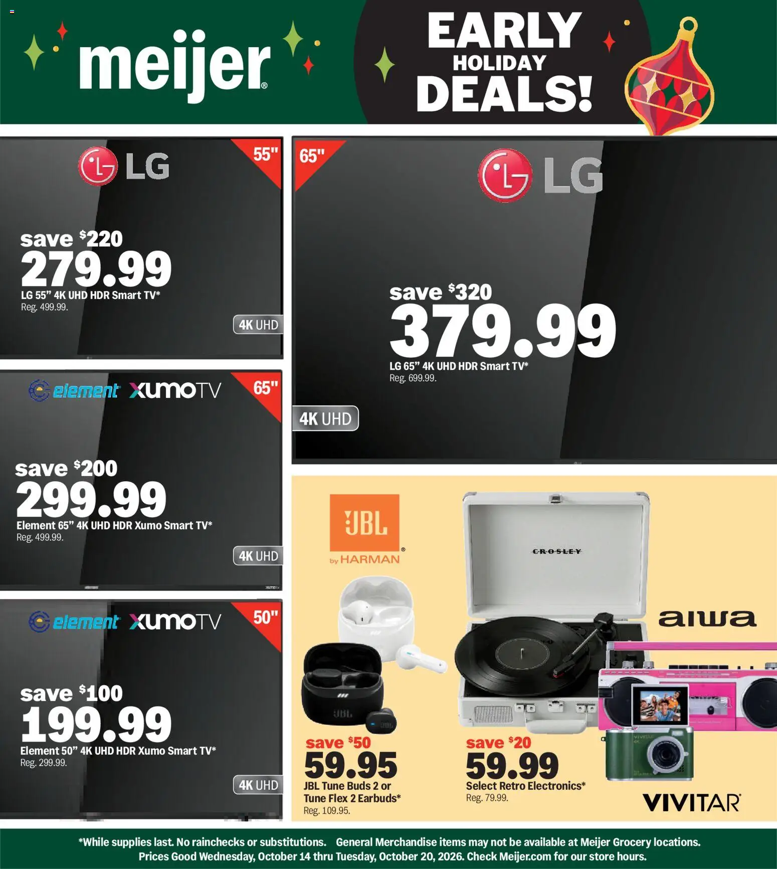 meijer - Meijer Early Holiday Deals - 10/14 - 10/20 2026