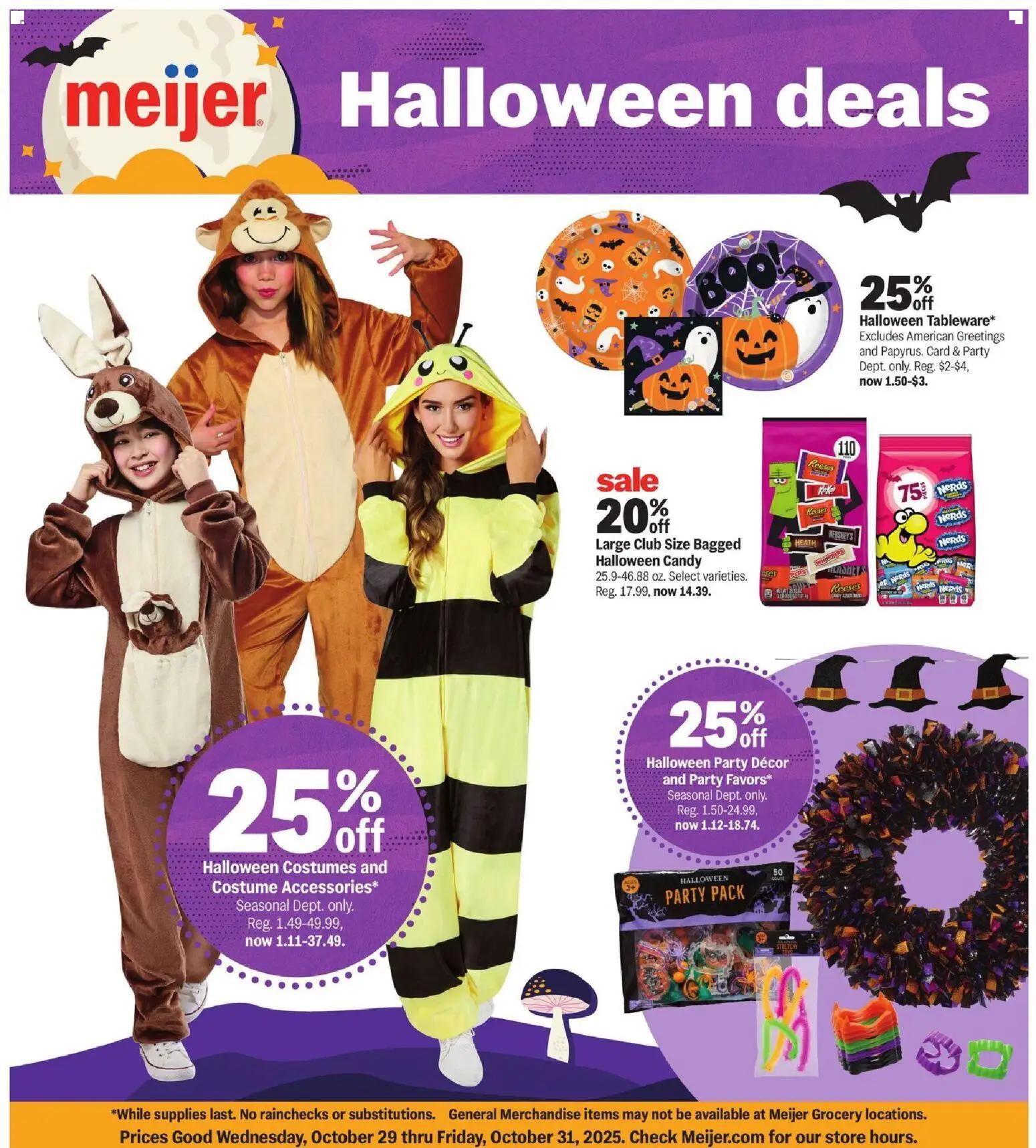 meijer - Meijer Halloween deals - 10/29 - 11/04 2025