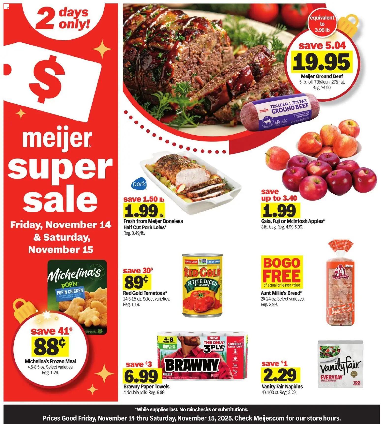 meijer - Meijer Super Sale - 11/14 - 11/15 2025
