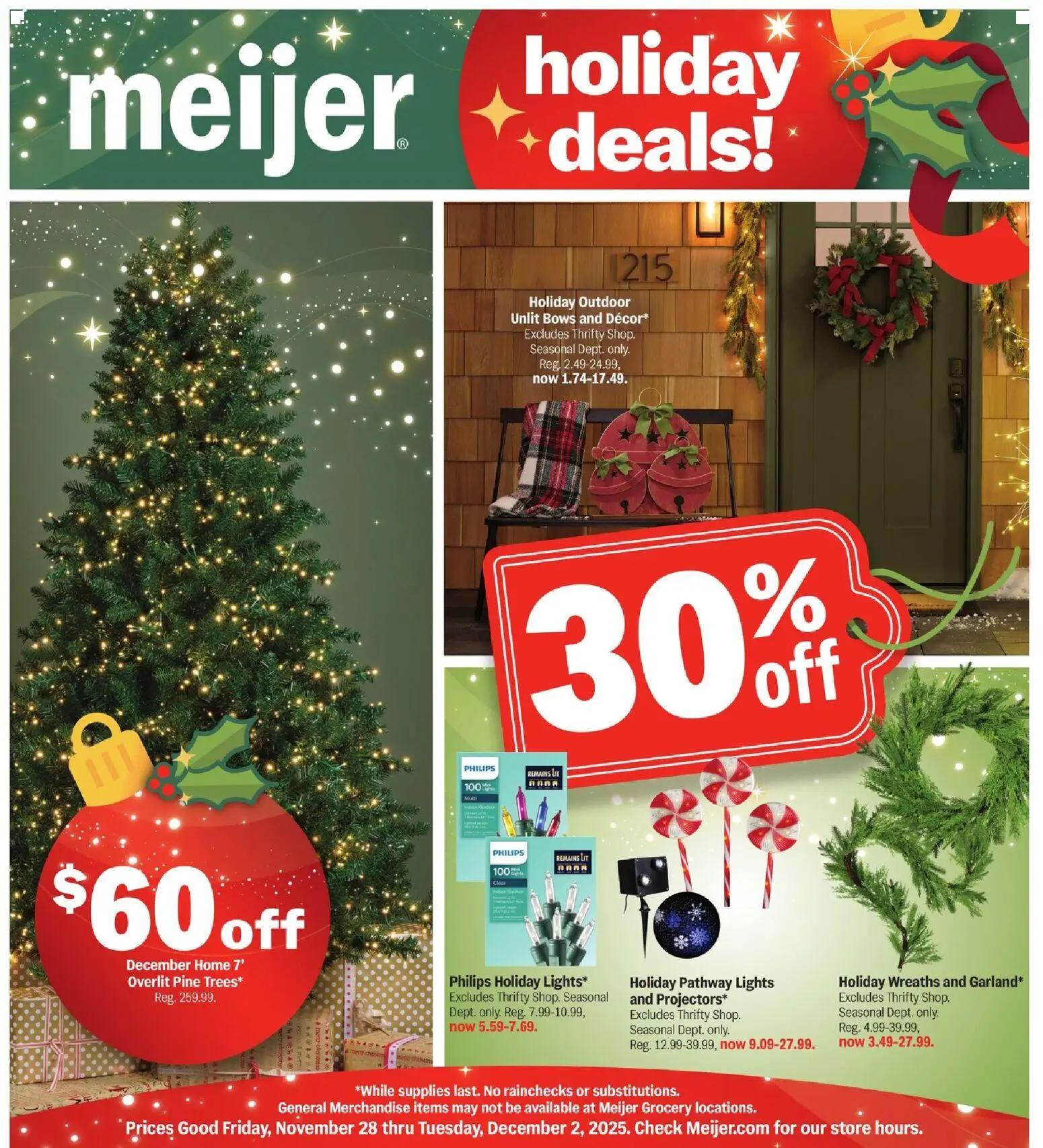 meijer - Meijer Holiday Deals - 11/28 - 12/02 2025