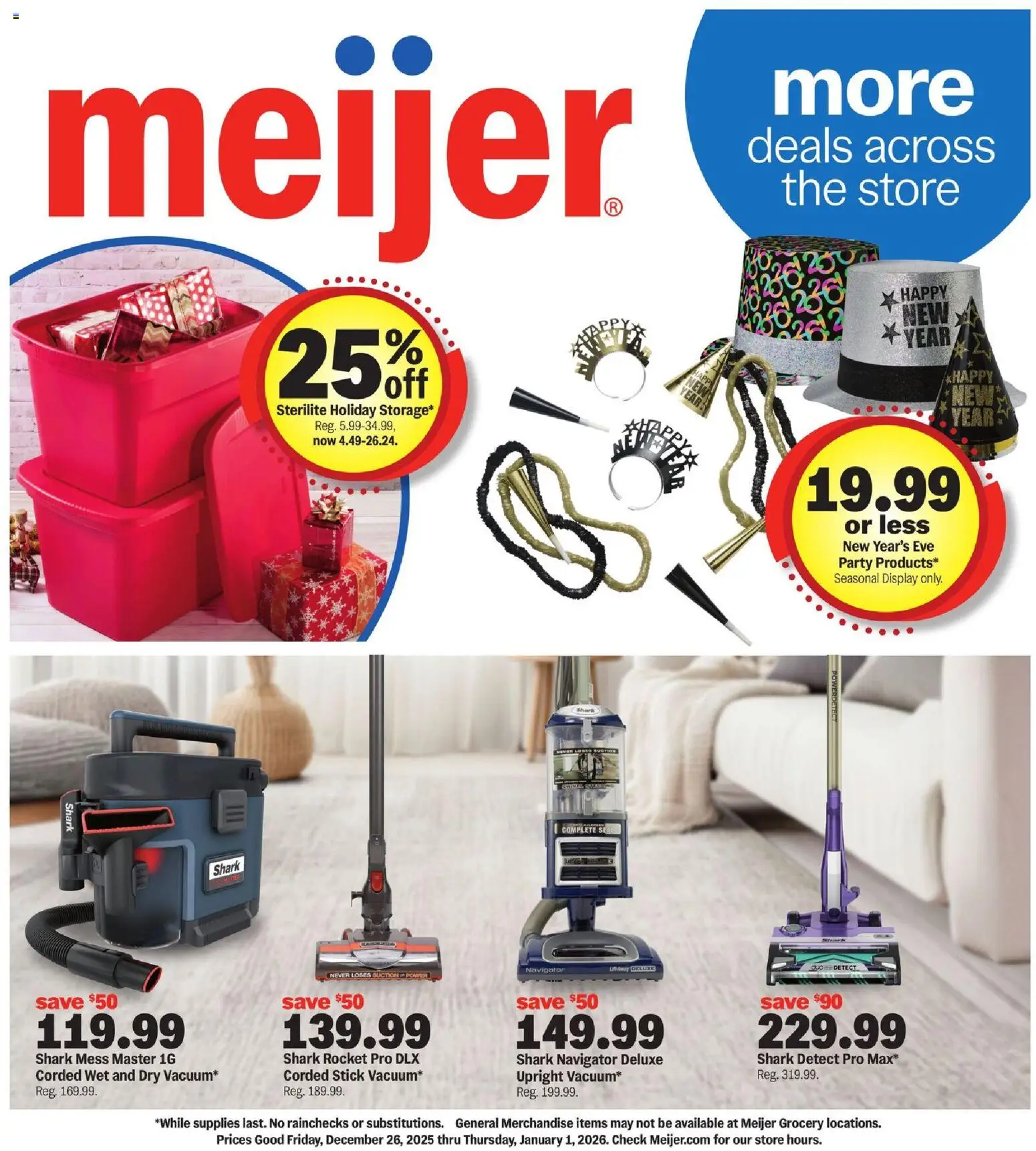 meijer - Meijer More Deals Across the Store - 12/26/2025 - 01/01/2026 2025