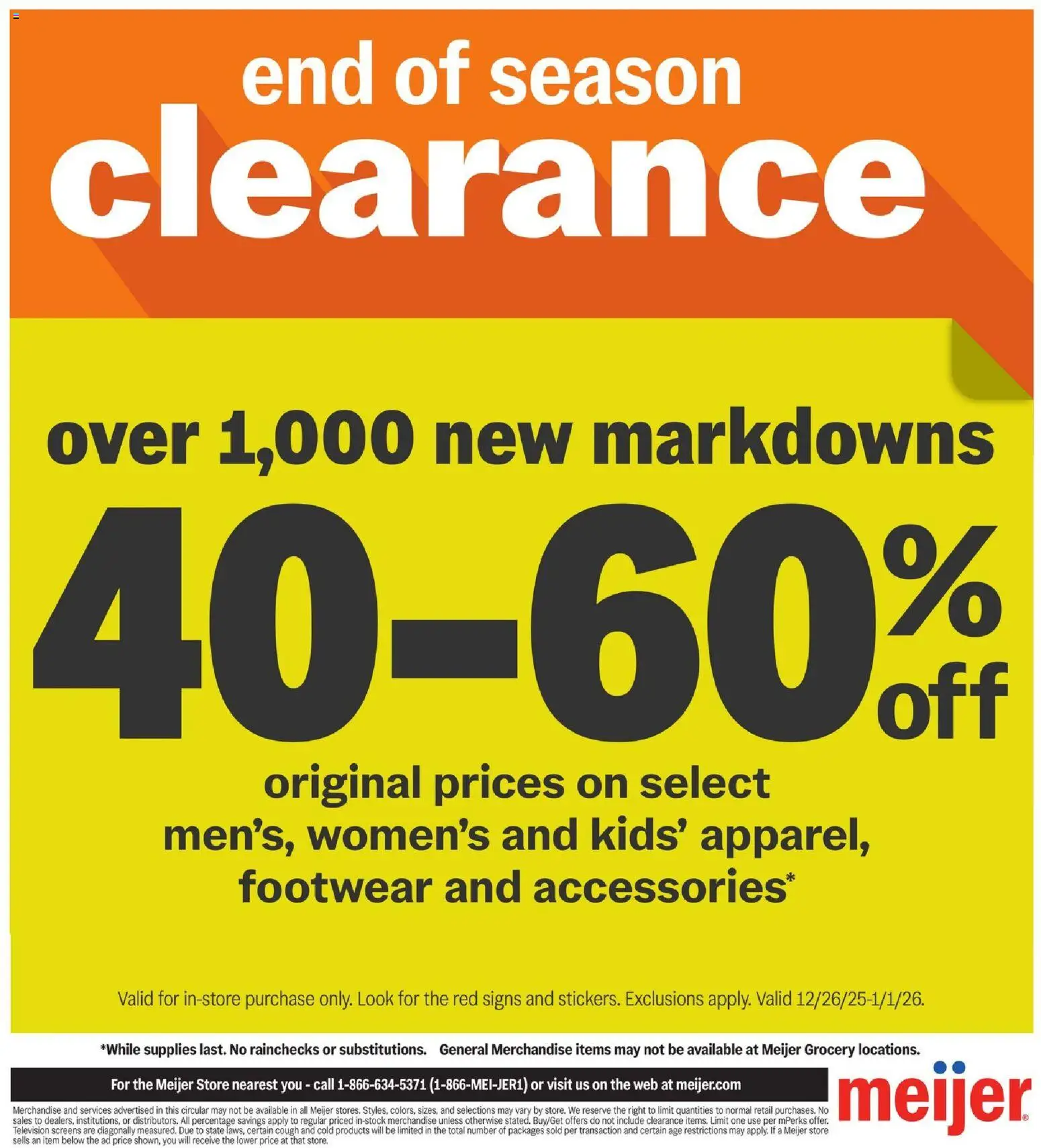 meijer - Meijer More Deals Across the Store - 12/26/2025 - 01/01/2026 2025 - page: 3
