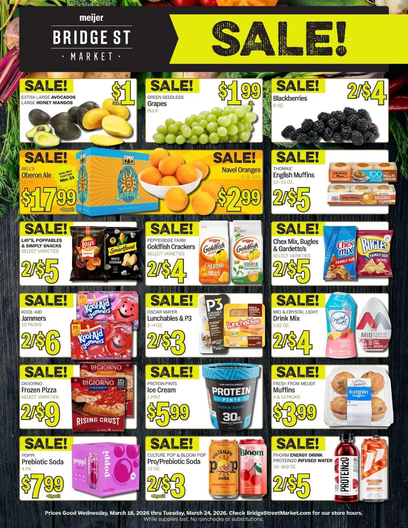 meijer - Meijer Bridge Street Market - 03/18 - 03/24 2026 - page: 1