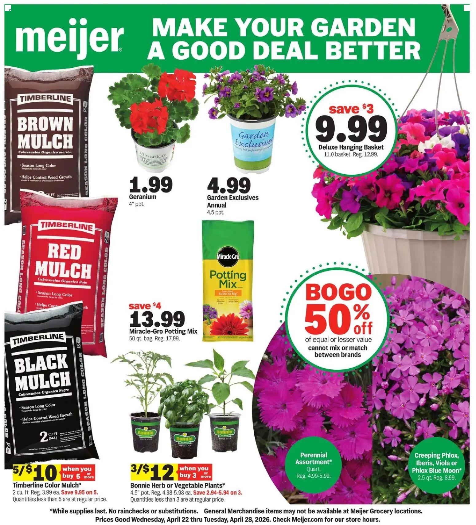 meijer - Meijer Make Your Garden a Good Deal Better - 04/22 - 04/28 2026