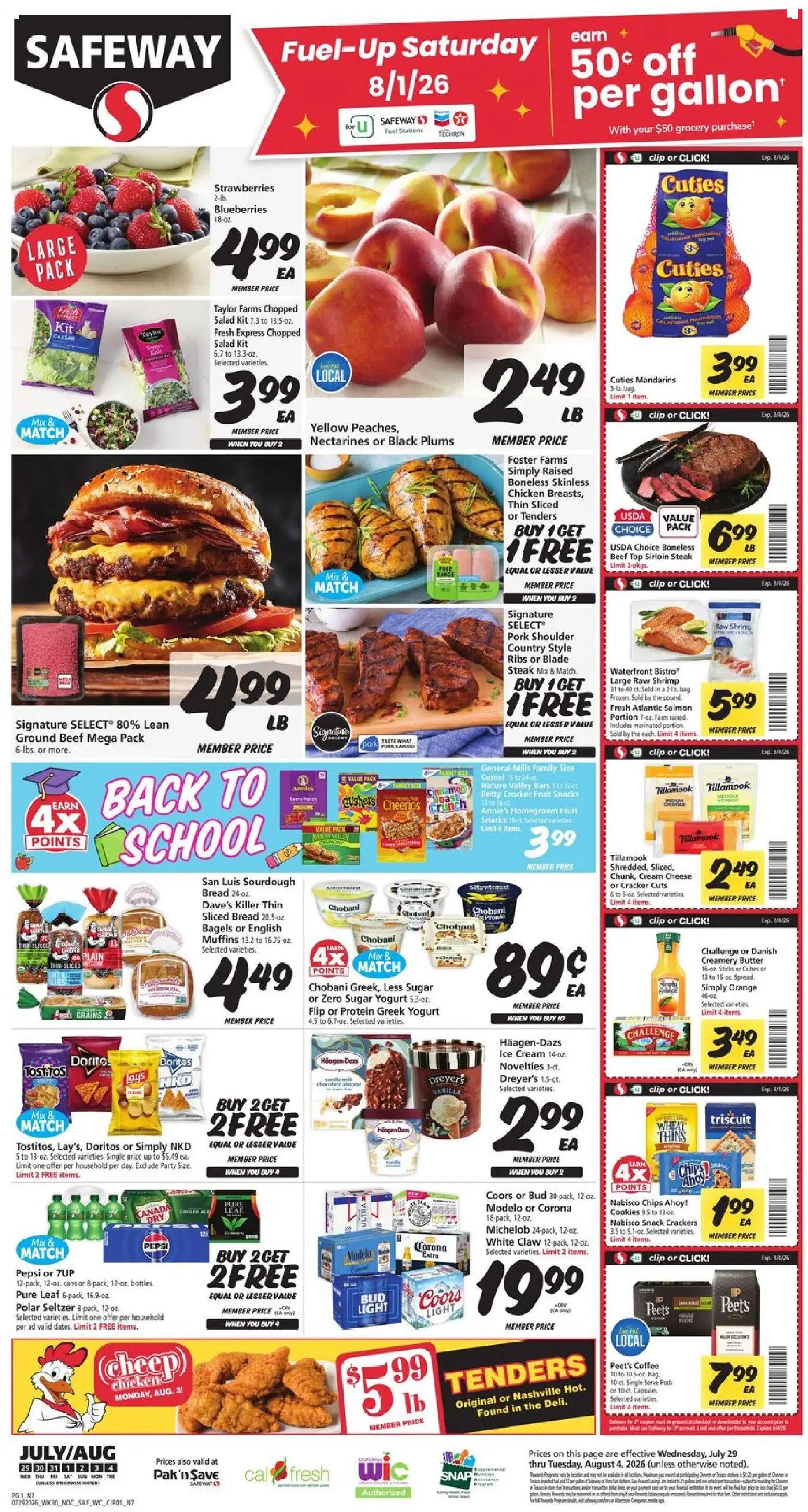 safeway - Safeway Weekly Ad - 07/29 - 08/04 2026 - page: 1
