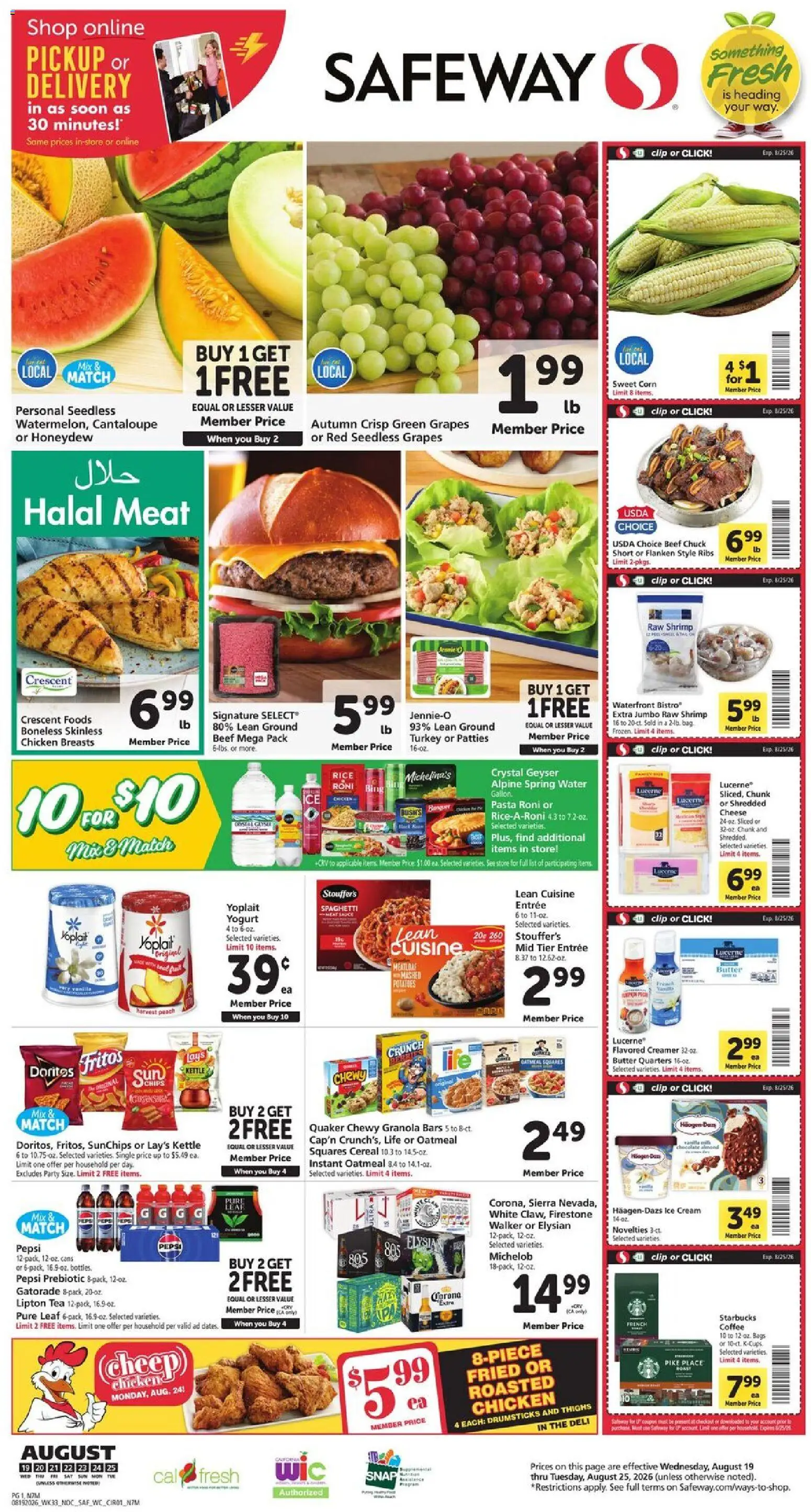 safeway - Safeway Weekly Ad - 08/19 - 08/25 2026