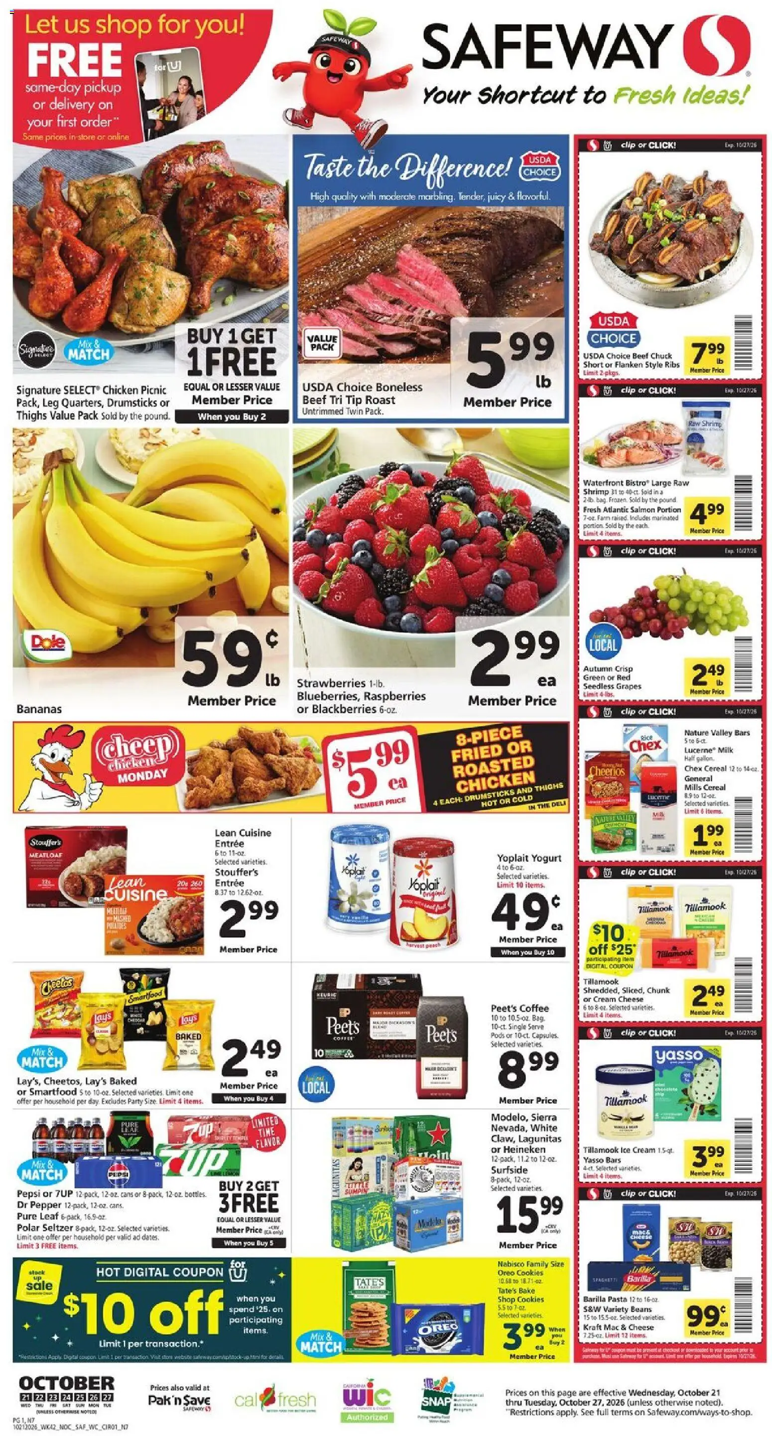 safeway - Safeway Weekly Ad - 10/21 - 10/27 2026 - page: 1