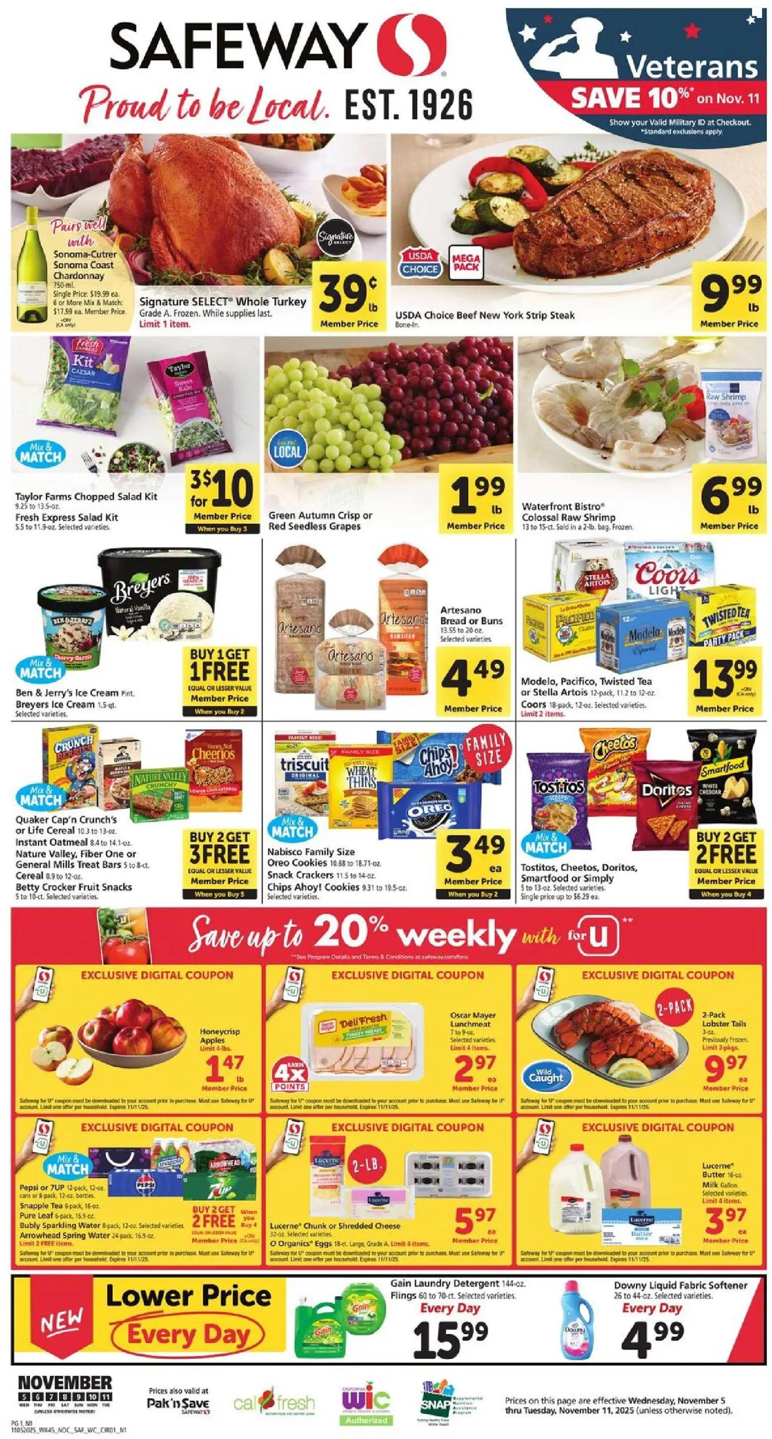 safeway - Safeway Weekly Ad - 11/05 - 11/11 2025