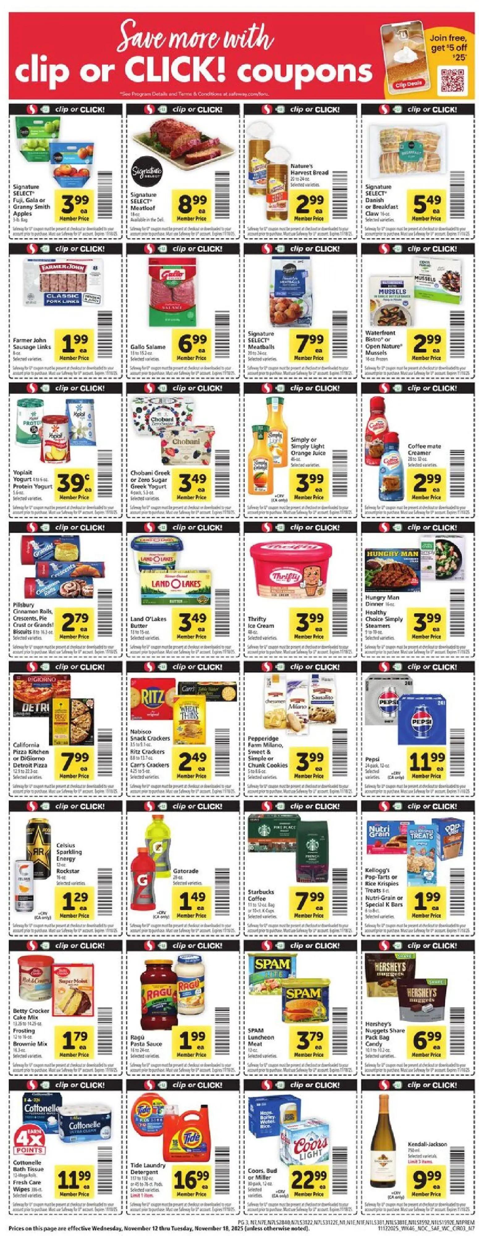 safeway - Safeway Weekly Ad - 11/12 - 11/18 2025 - page: 3