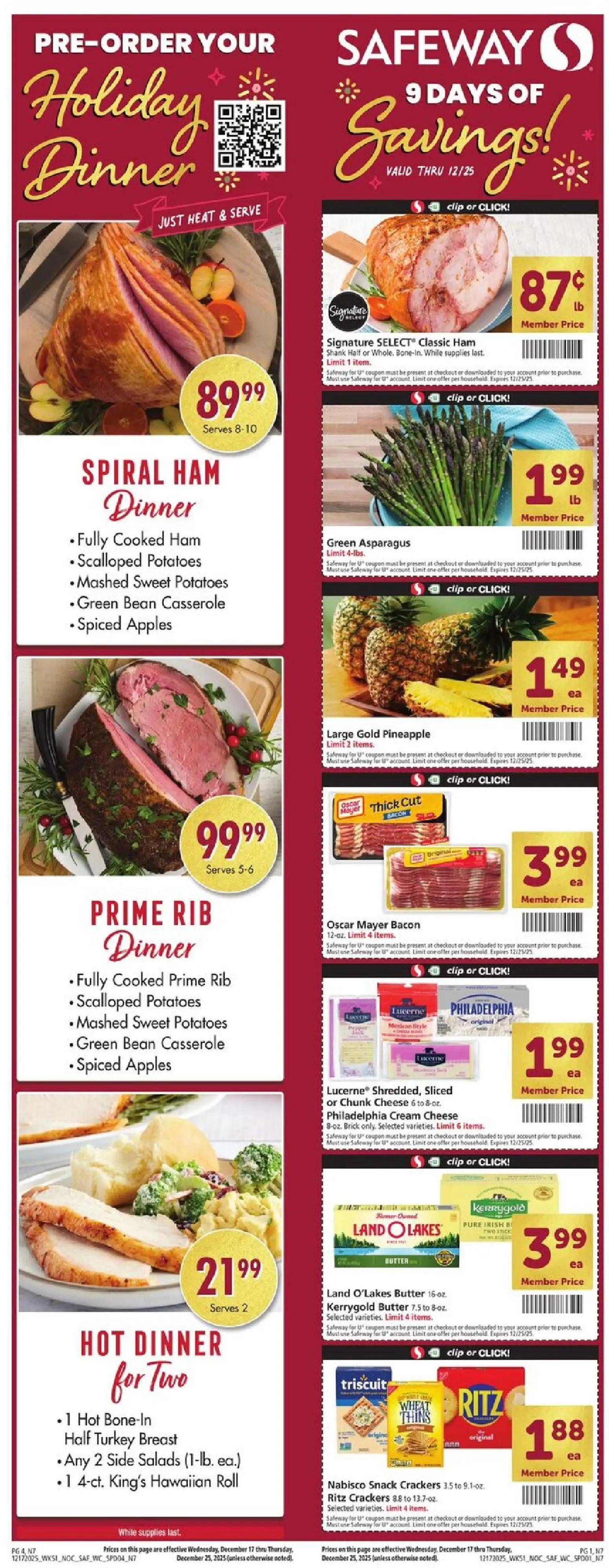 safeway - Safeway Weekly Ad - 12/17 - 12/25 2025