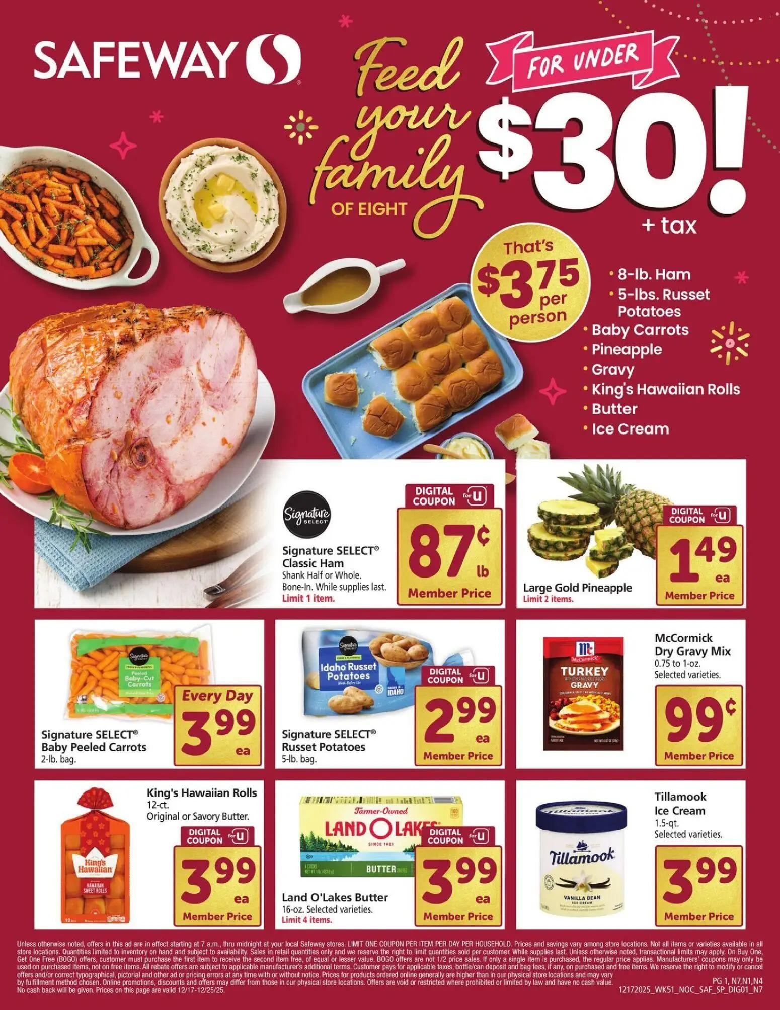 safeway - Safeway Ad - 12/17 - 12/25 2025