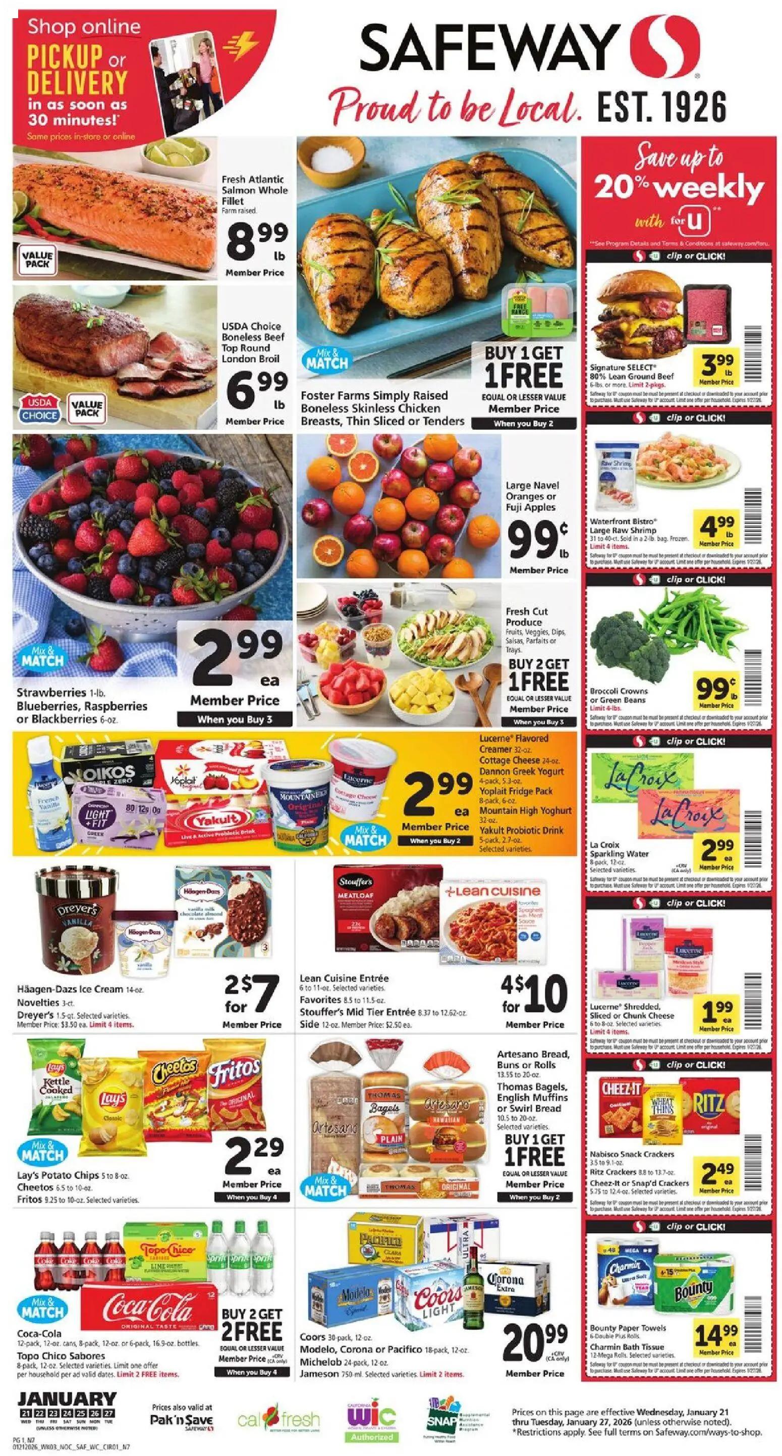 safeway - Safeway Weekly Ad - 01/21 - 01/27 2026