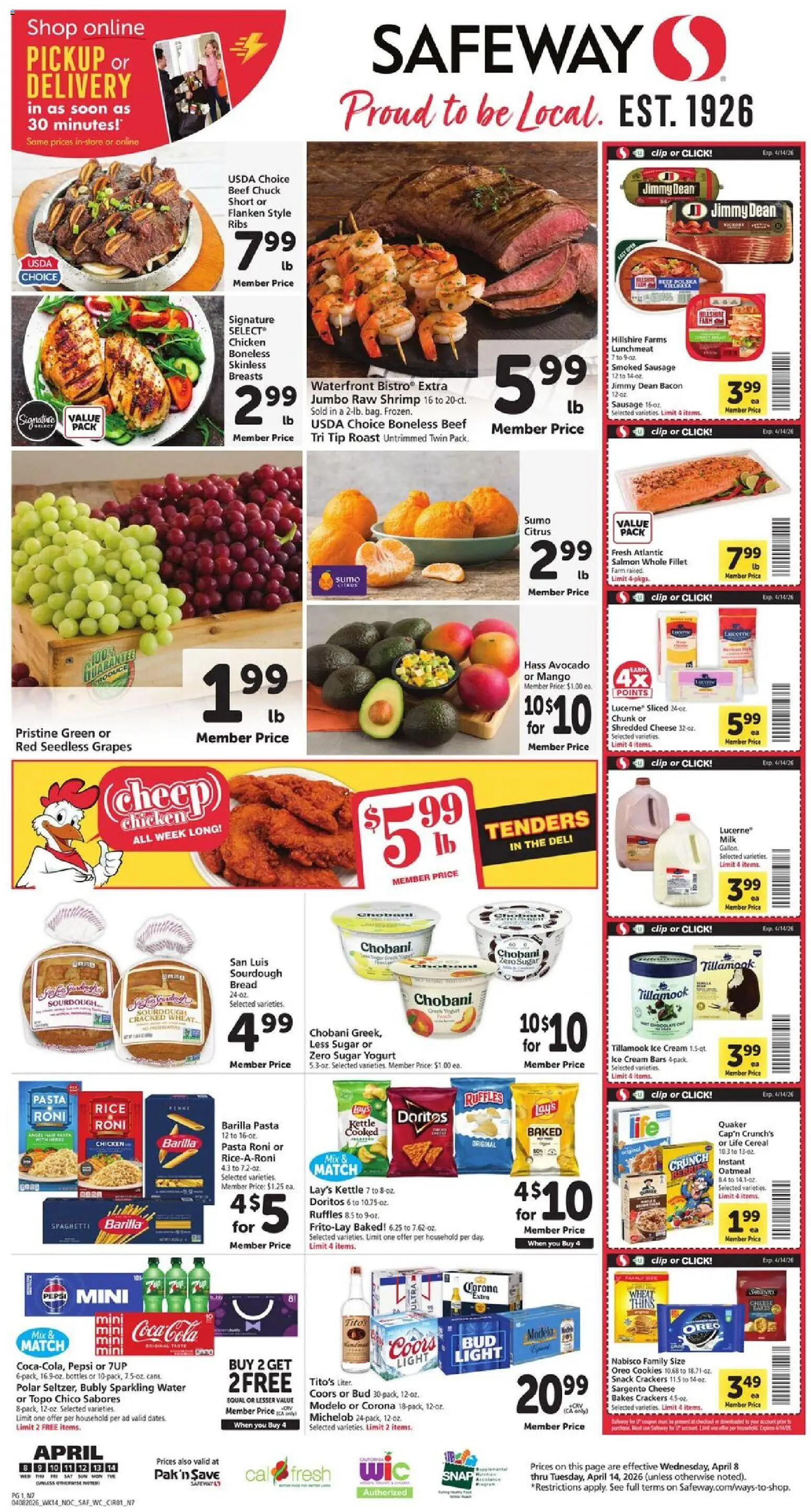 safeway - Safeway Weekly Ad - 04/08 - 04/14 2026