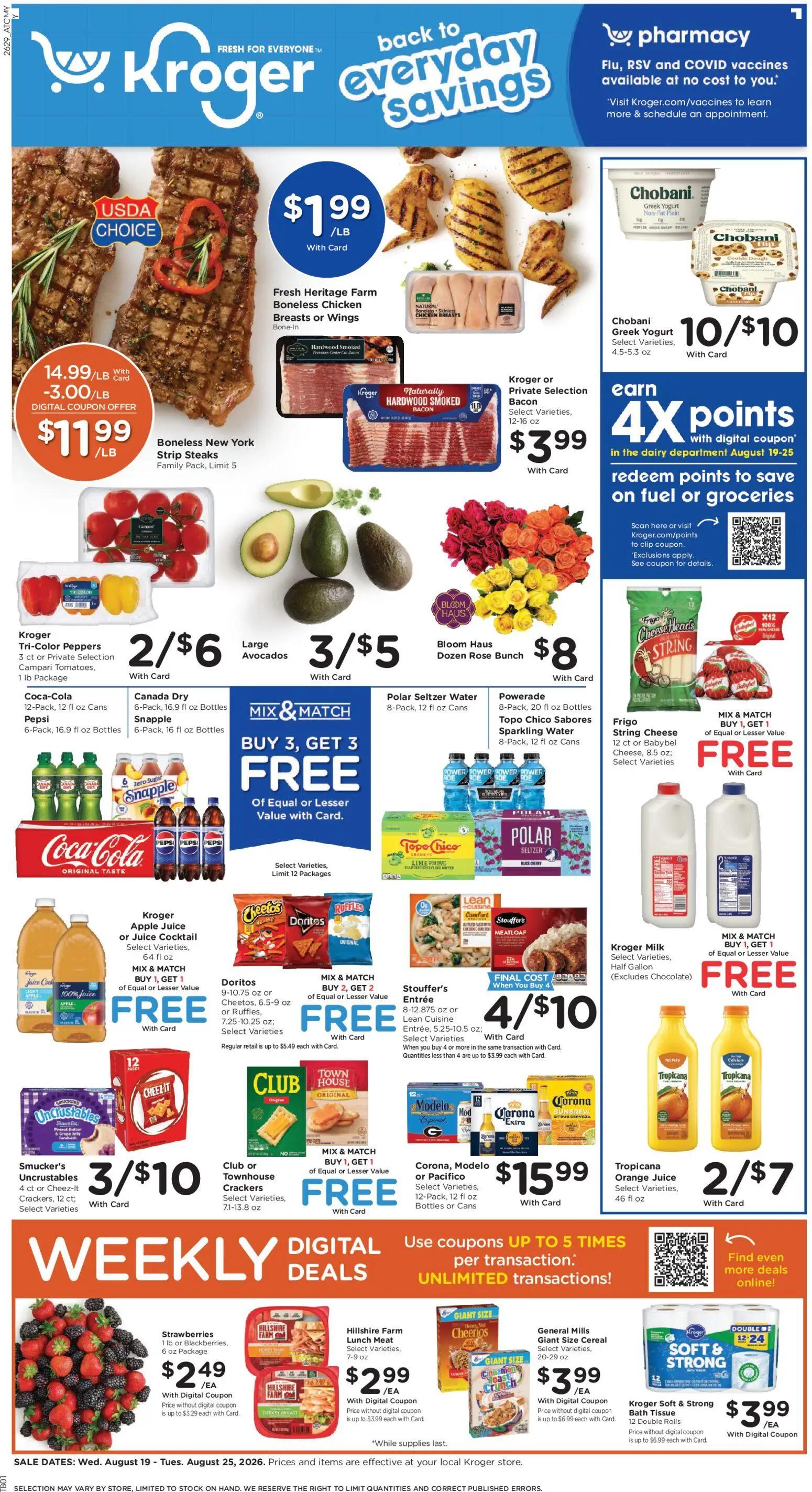 kroger - Kroger Weekly Ad - 08/19 - 08/25 2026