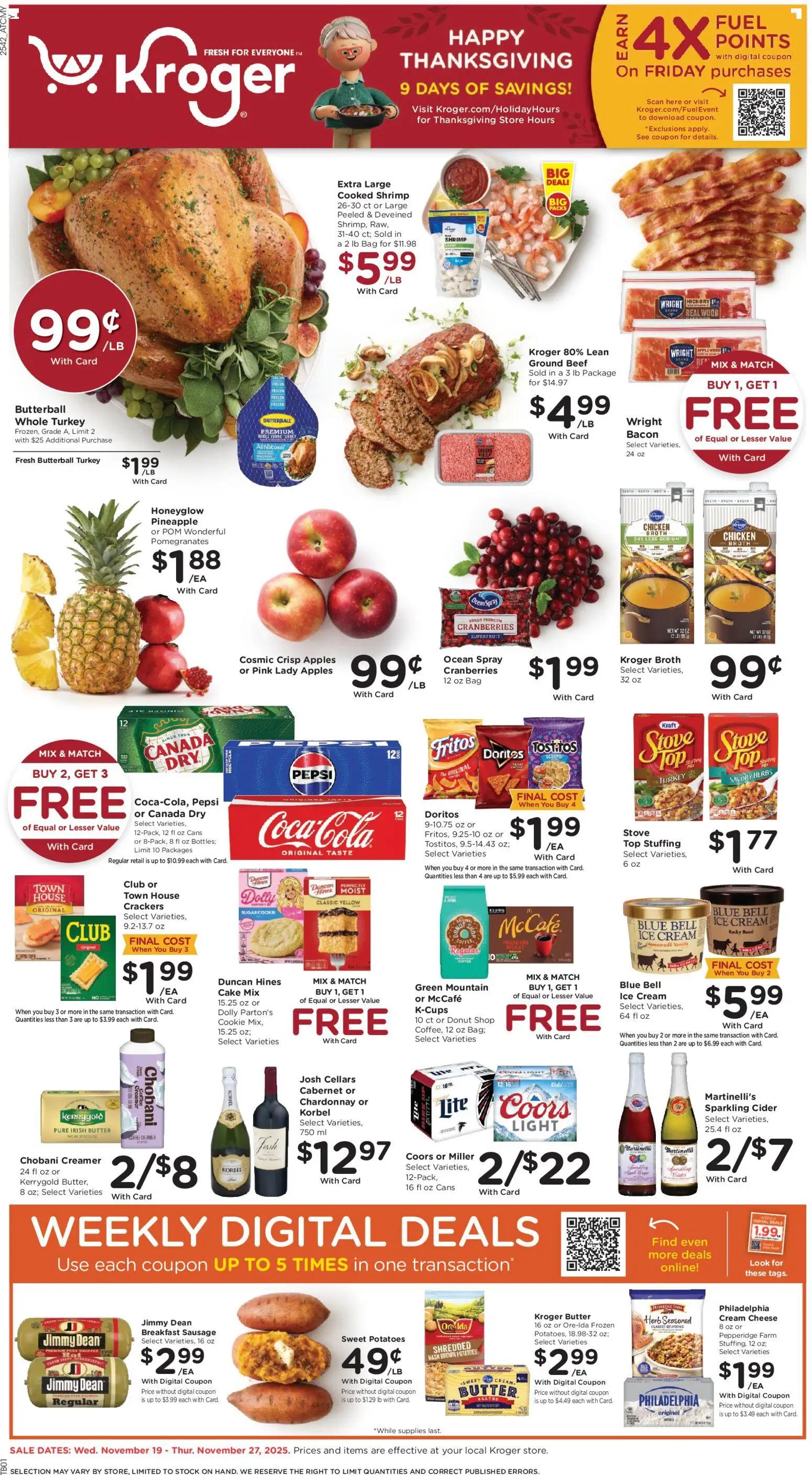 kroger - Weekly ads Kroger BLACK FRIDAY from 11/19/2025
