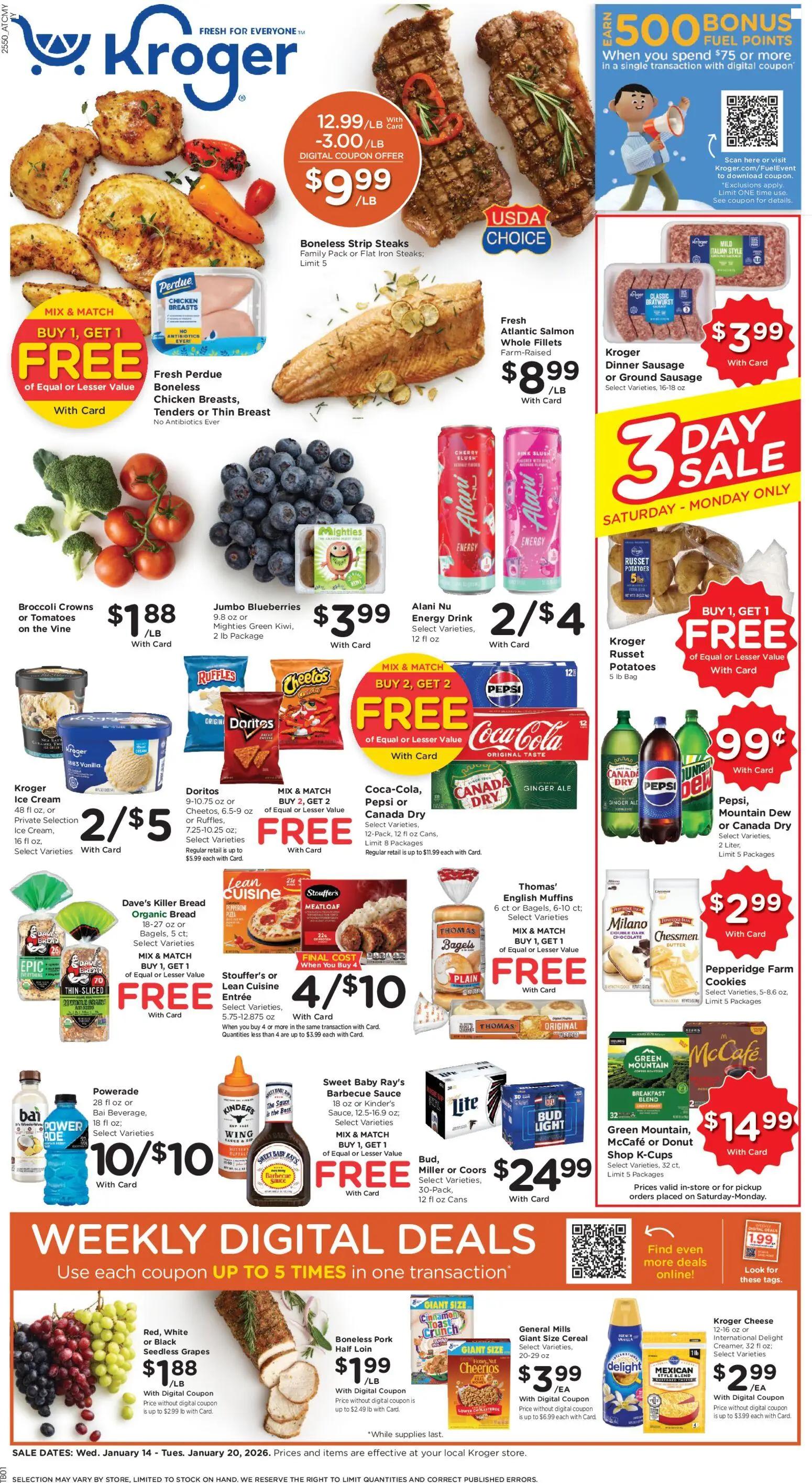 kroger - Kroger Weekly Ad - 01/14 - 01/20 2026