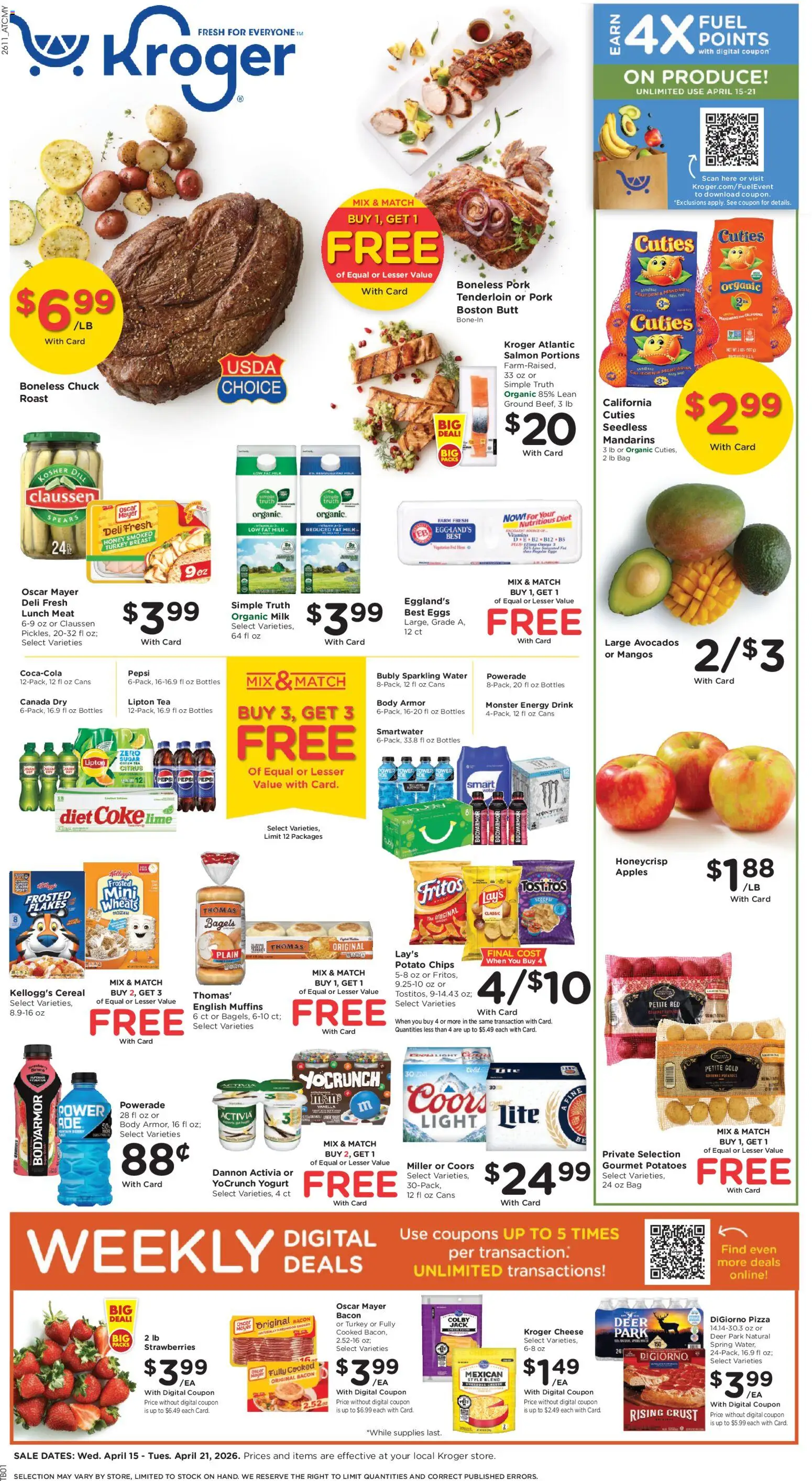 kroger - Kroger Weekly Ad - 04/15 - 04/21 2026