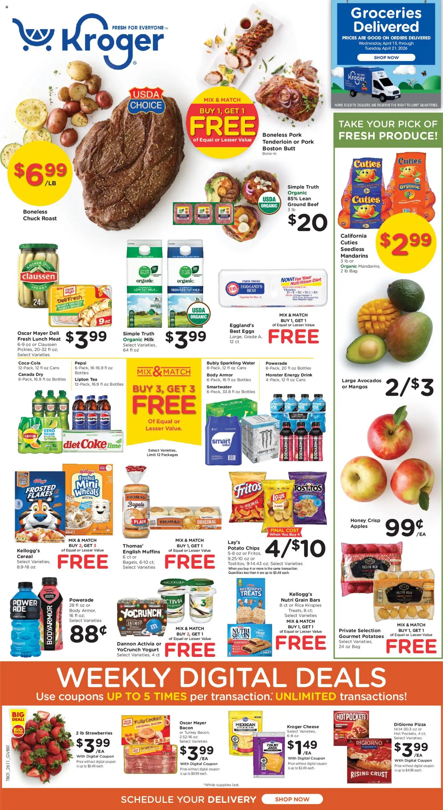 kroger - Kroger Ad - 04/15 - 04/21 2026 - page: 1