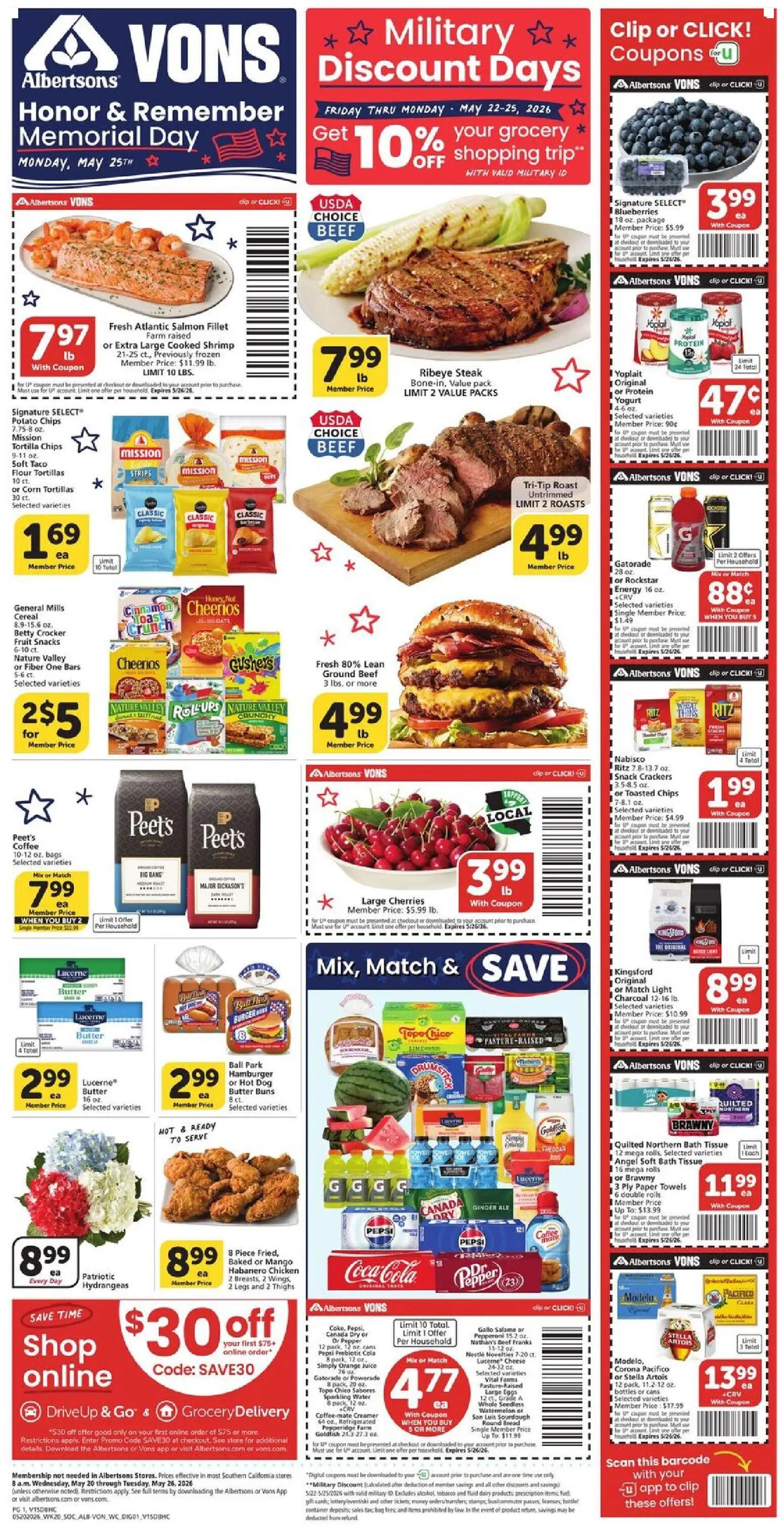 vons - Vons Weekly Ad - 05/20 - 05/26 2026
