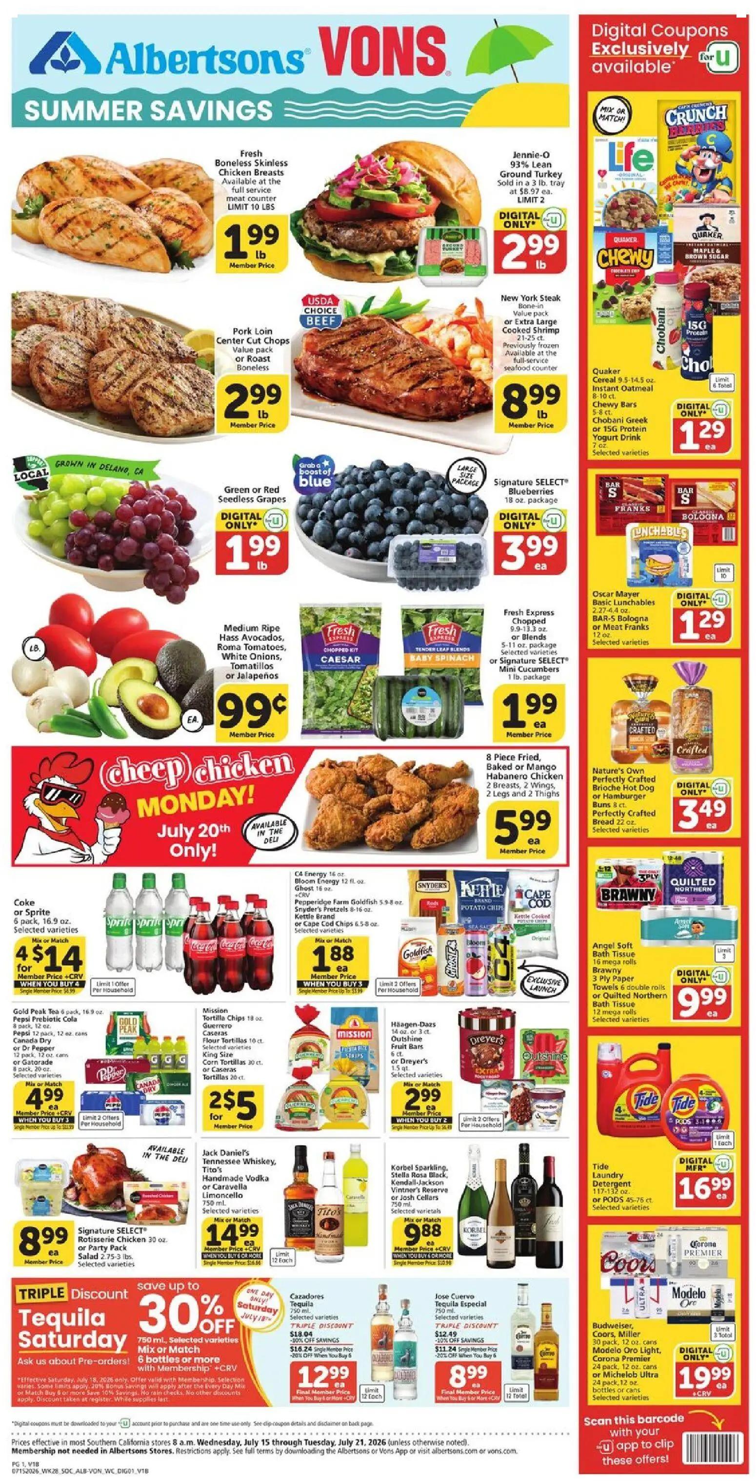 vons - Vons Weekly Ad - 07/15 - 07/21 2026 - page: 1