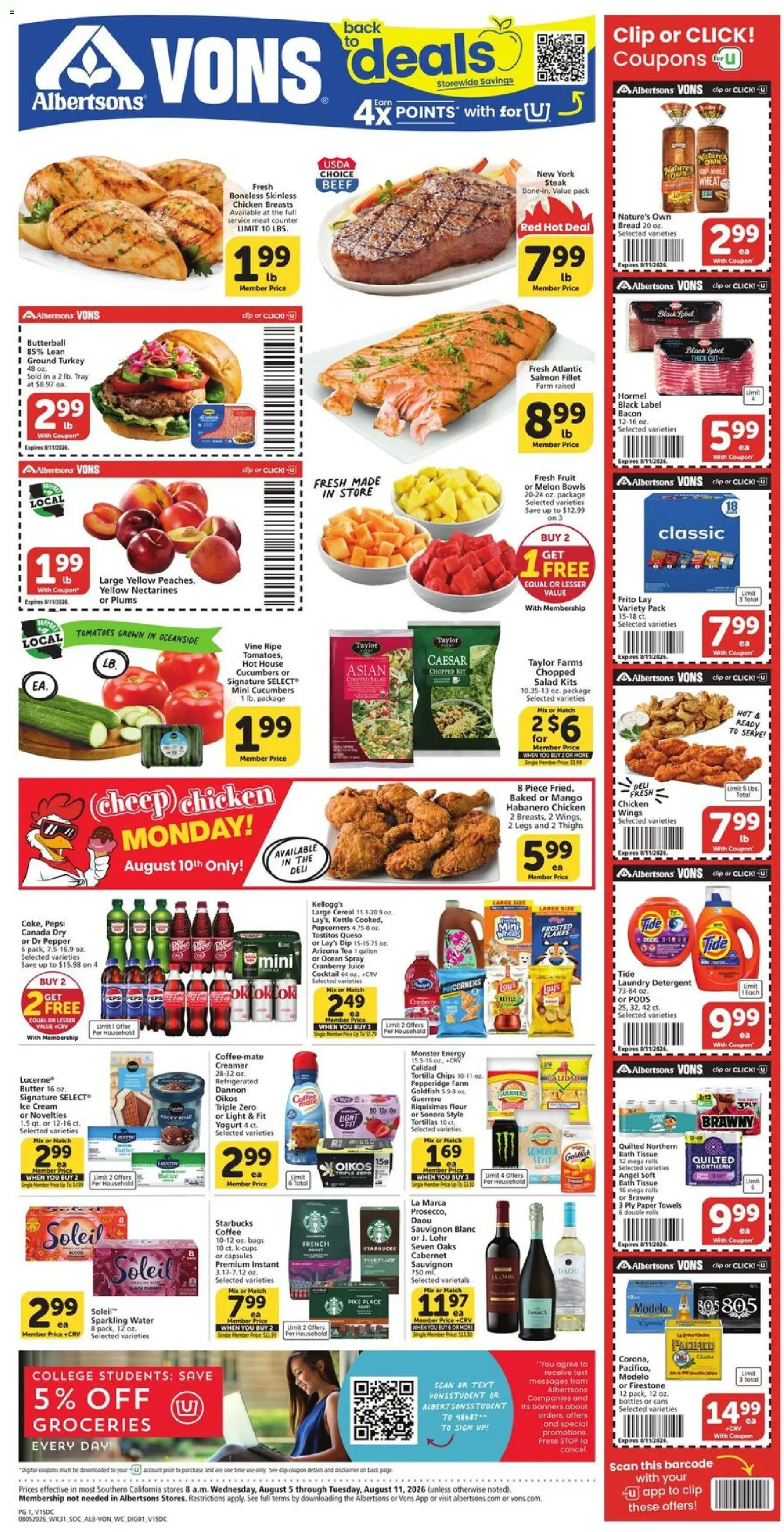 vons - Vons Weekly Ad - 08/05 - 08/11 2026