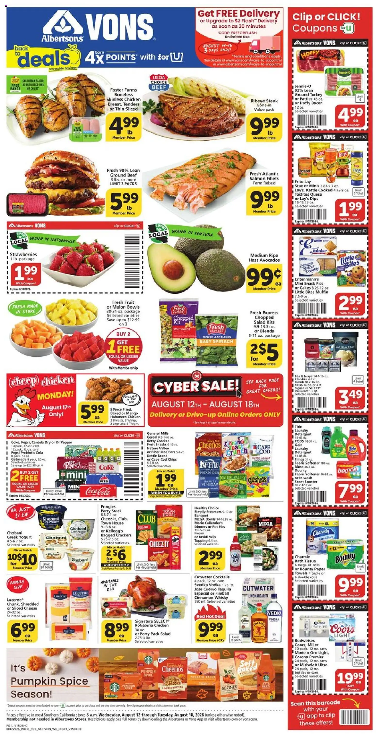 vons - Vons Weekly Ad - 08/12 - 08/18 2026