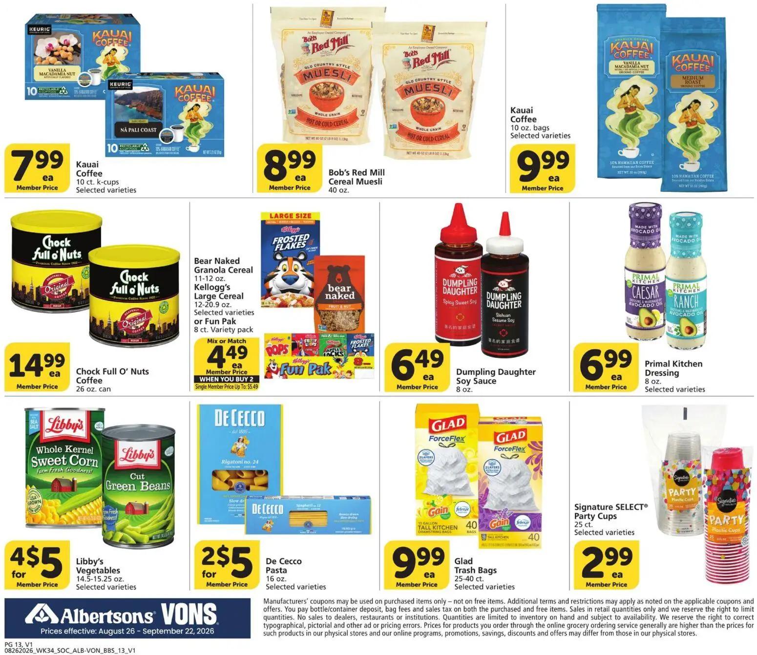vons - Vons Big Book of Savings - 08/26 - 09/22 2026 - page: 13