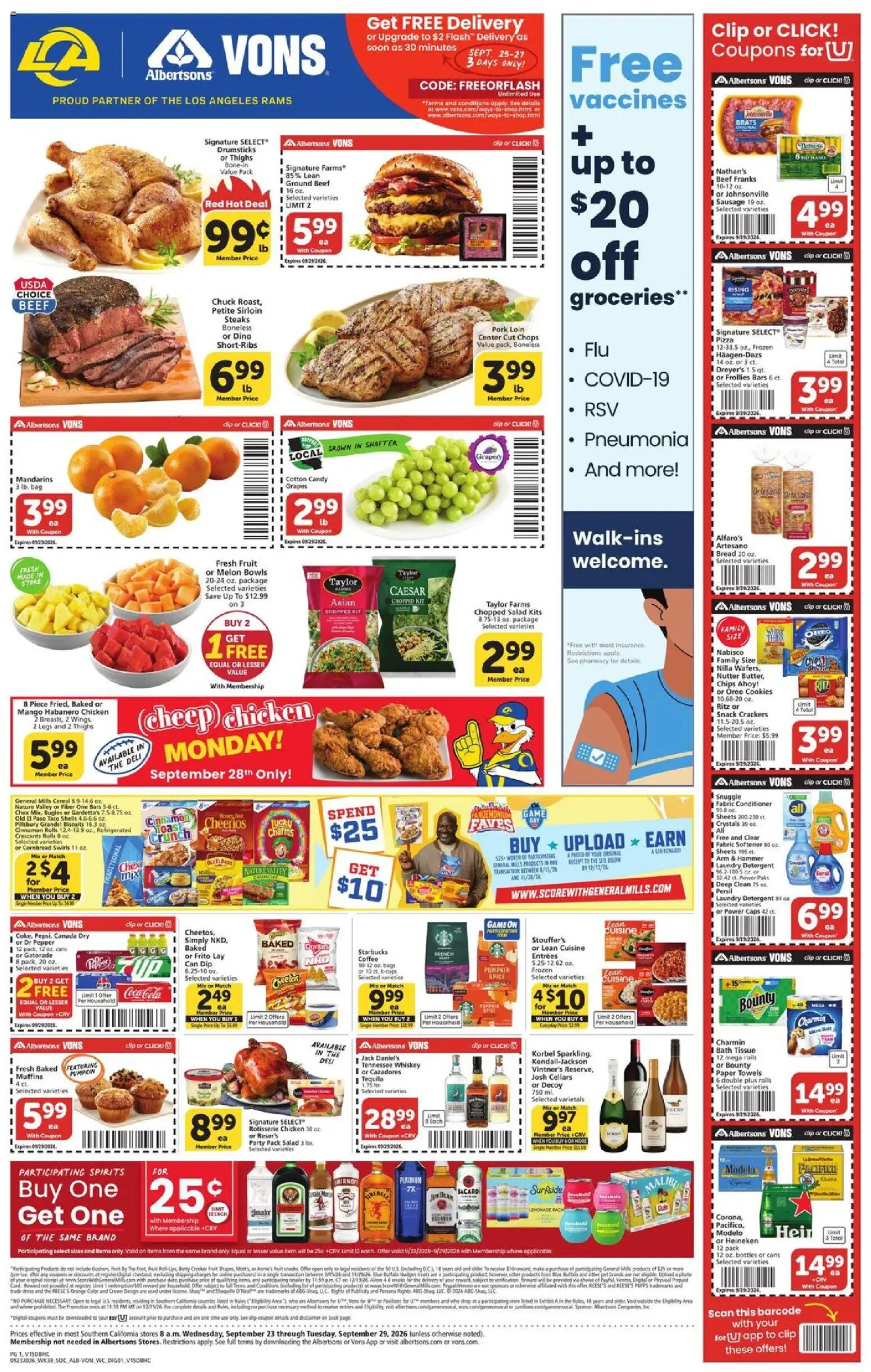 vons - Vons Weekly Ad - 09/23 - 09/29 2026 - page: 1