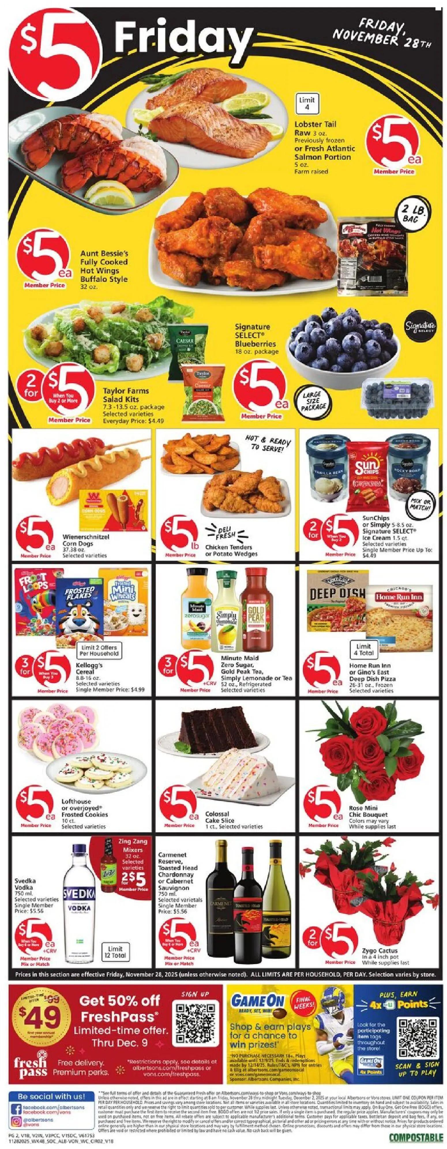 vons - Weekly ads Vons BLACK FRIDAY from 11/28/2025 - page: 2