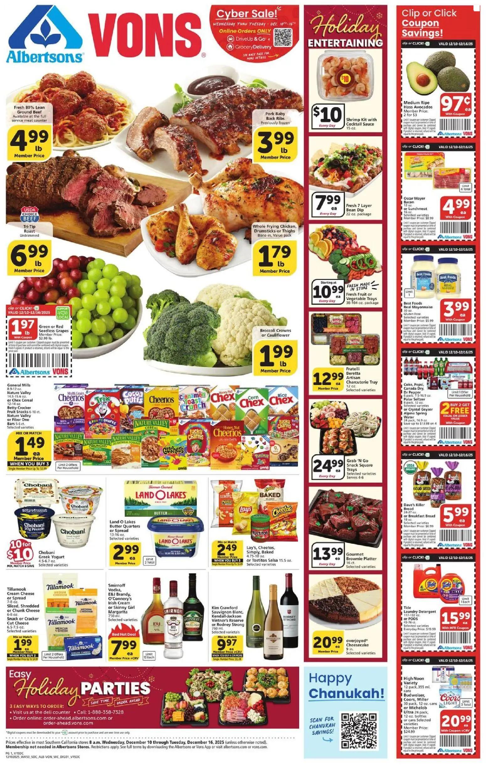 vons - Vons Weekly Ad - 12/10 - 12/16 2025