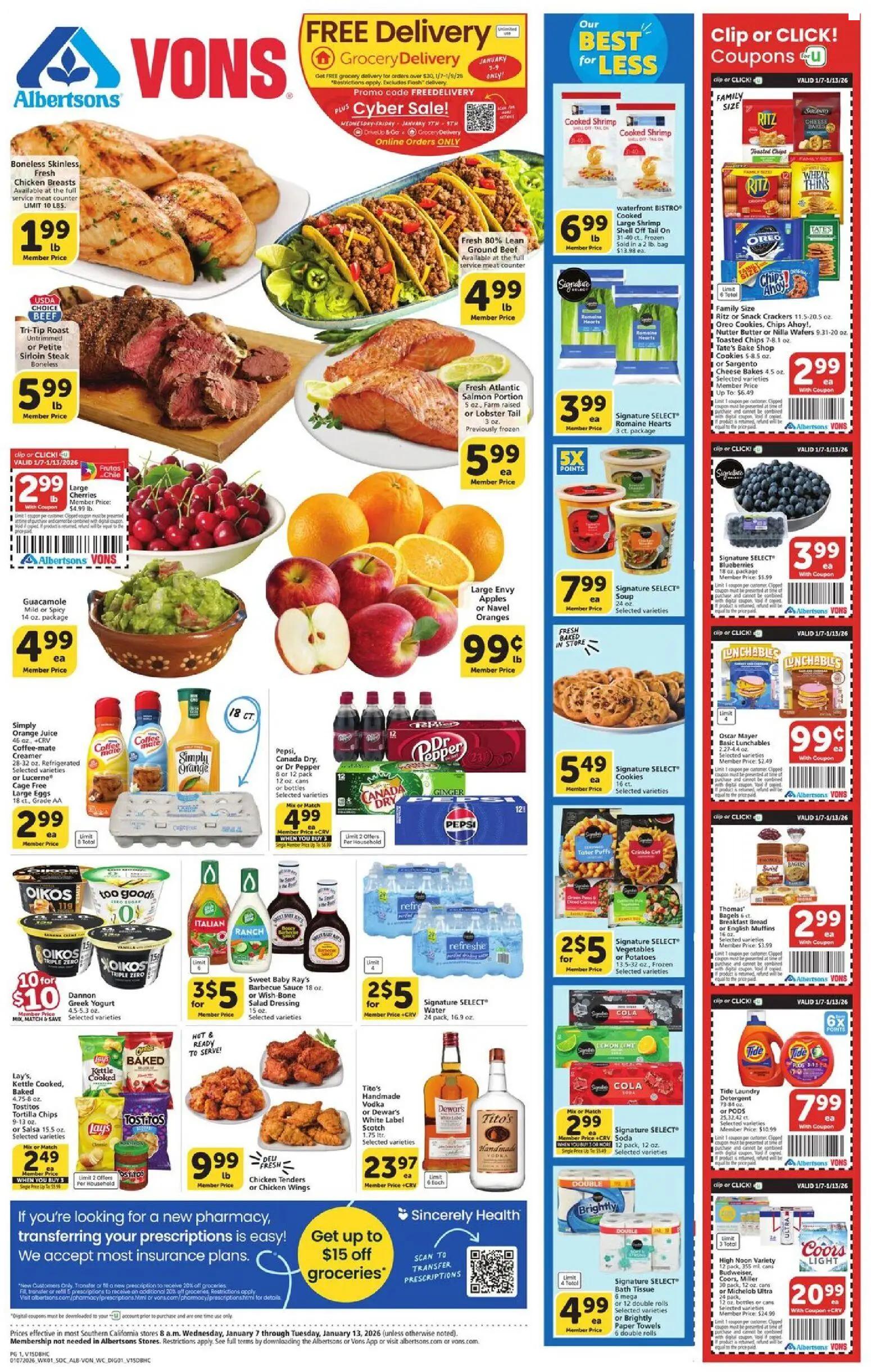 vons - Vons Weekly Ad - 01/07 - 01/13 2026